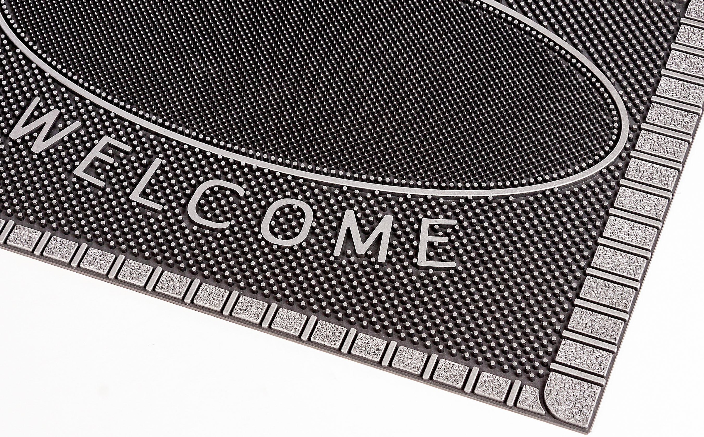 Home2Fashion Fußmatte »SC Clean Welcome«, rechteckig, 8 mm Höhe, Schmutzfangmatte, mit Spruch, robust, In- und Outdoor geeignet