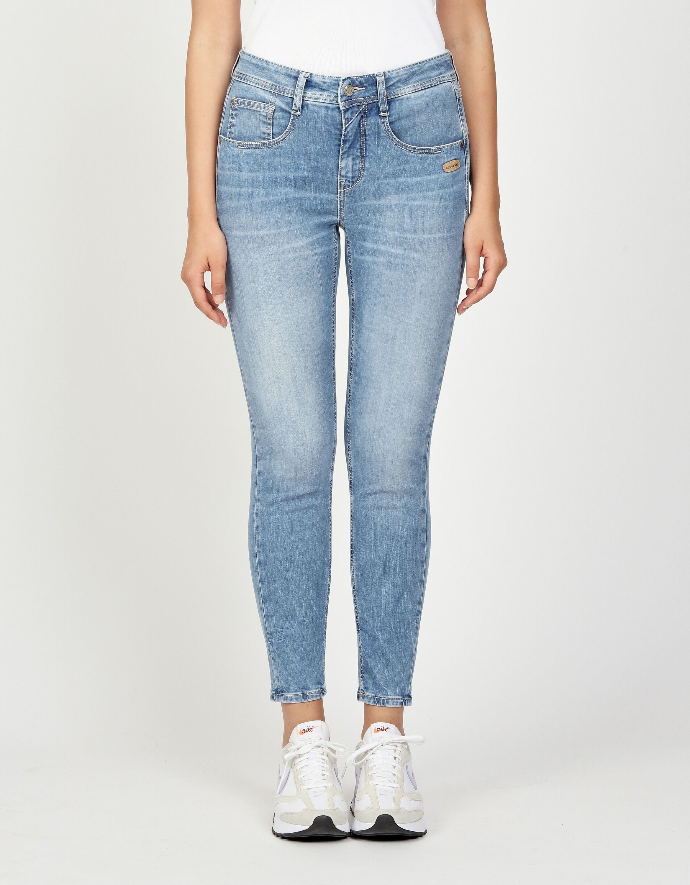GANG Relax-fit-Jeans "94AMELIE CROPPED" im 5-Pocket-Style
