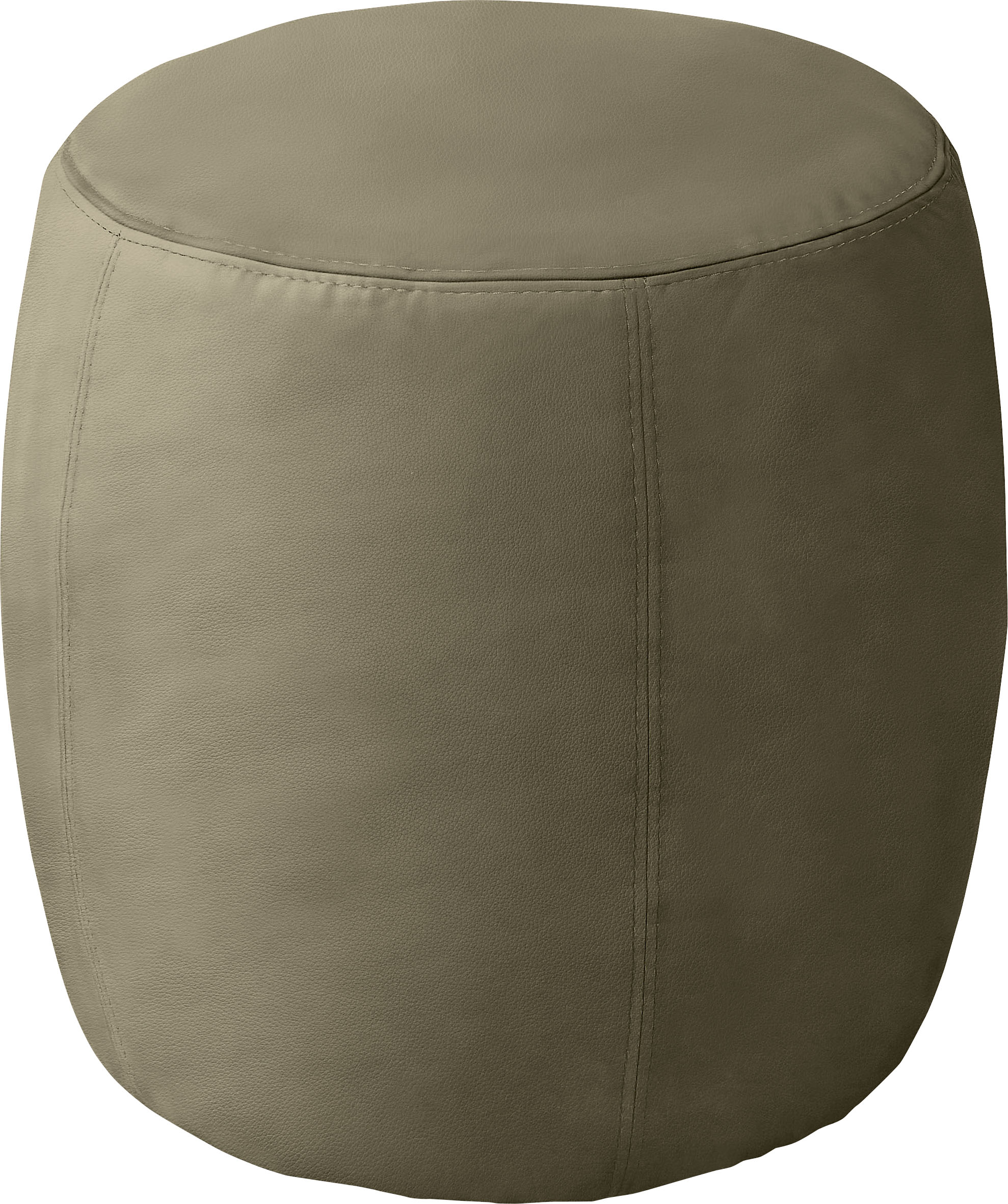 SCHÖNER WOHNEN-Kollektion Polsterhocker "Tiny" in Velours und Echtleder, B/T/H: 35/35/46 cm