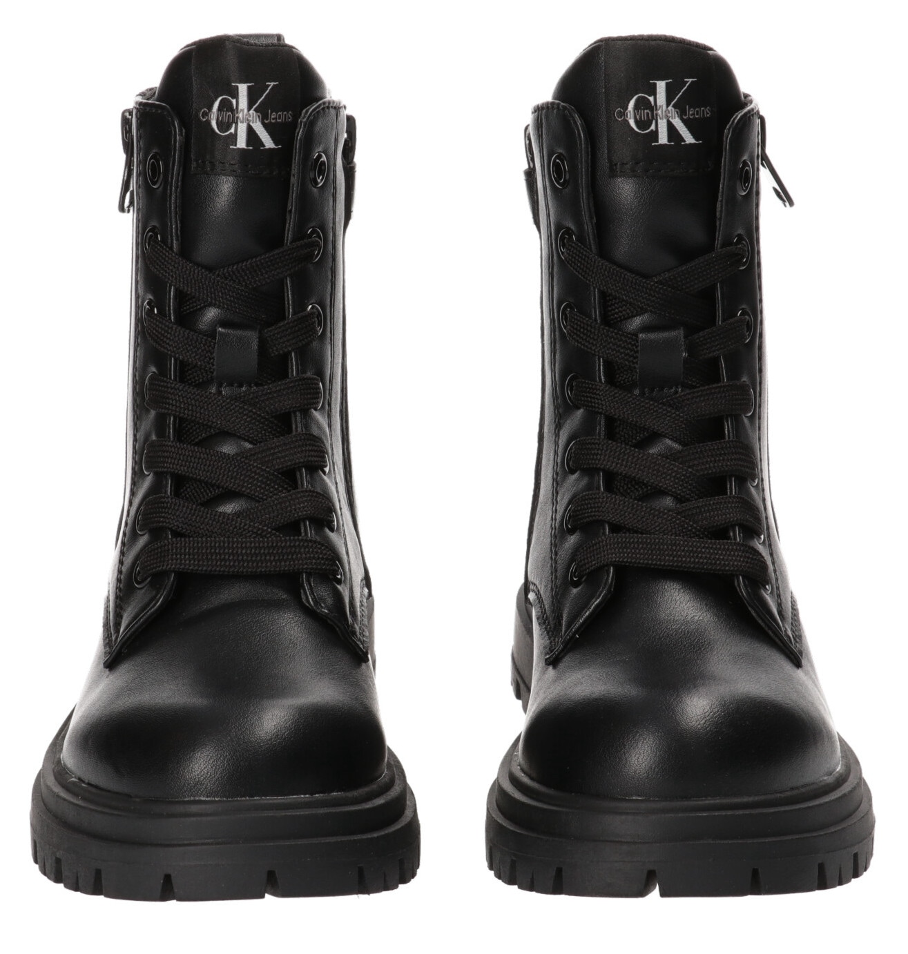 Calvin Klein Jeans Schnürboots, Winterstiefel, Schnürstiefel, Boots mit modischem Außen-Zip