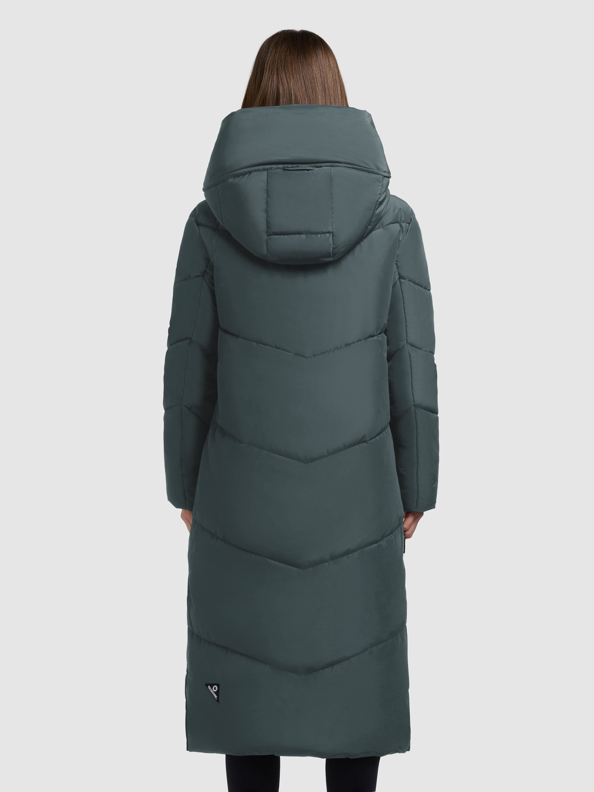 khujo Steppmantel »PULSET MATT« große Kapuze, Reißverschlusstaschen