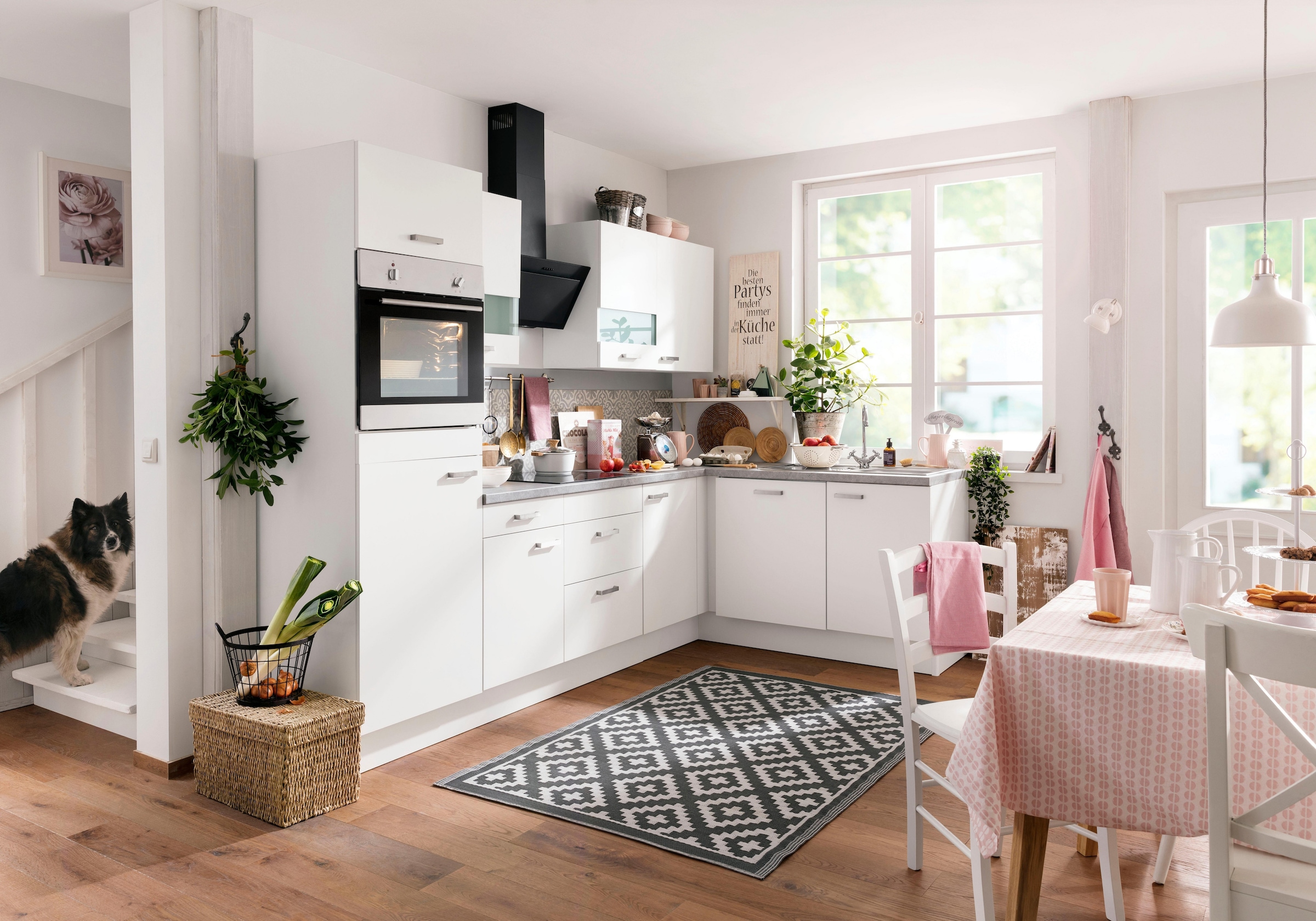 OPTIFIT Winkelküche »Parma«, ohne E-Geräte, Stellbreite 285 x 175 cm