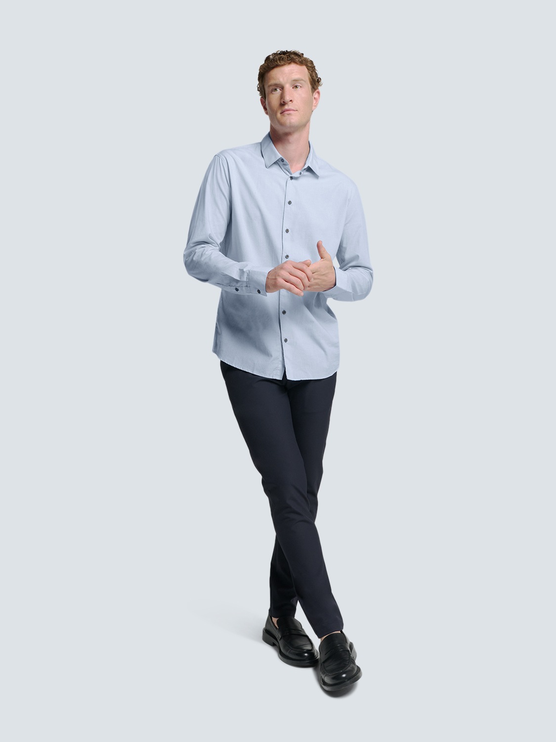 Thumbnail - NO EXCESS Langarmhemd "No Excess Oxford-Hemd von Timeless Basics Shirt 2 Coloured"