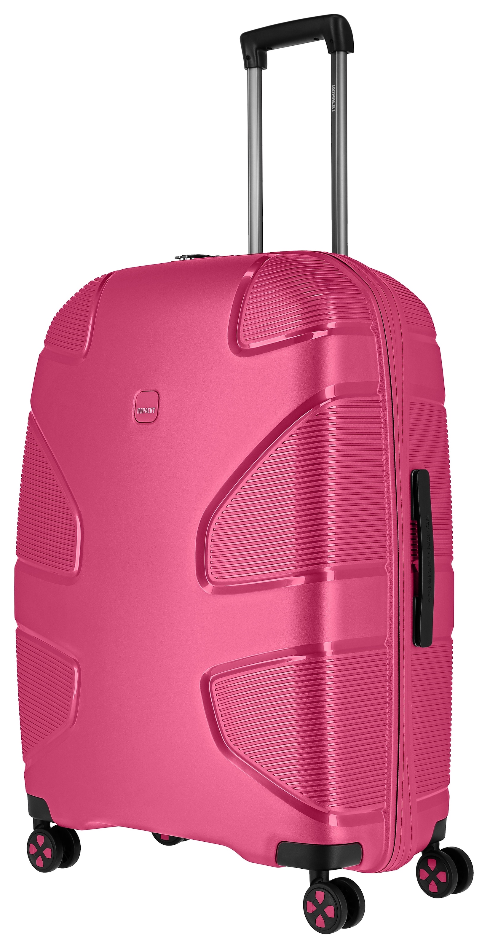 IMPACKT Hartschalen-Trolley »IP1, verschiedene Größen und Farben«, 4 Rollen, Hartschalen-Koffer vegan Koffer Reisegepäck USB-Port TSA Zahlenschloss