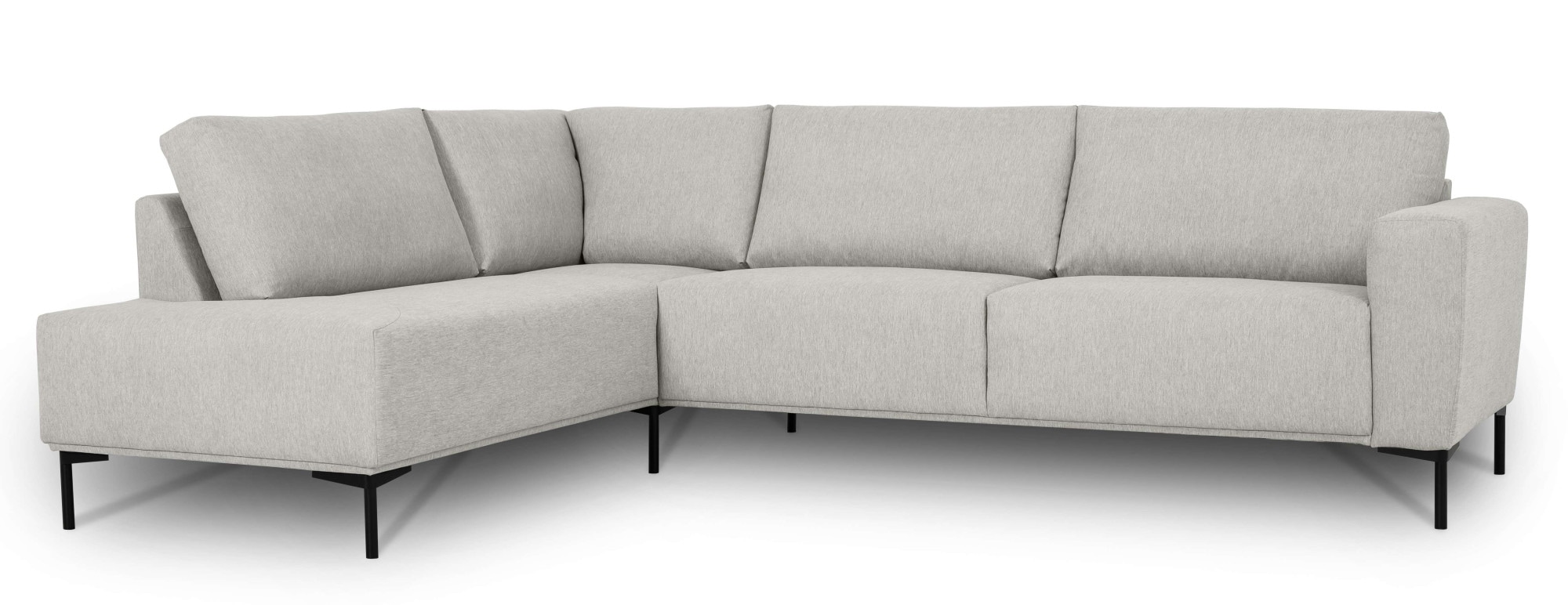 andas Ecksofa »Melby«, (2 St.), Breite 275 cm, in einem weichen Struktur Stoff, lose Rückenkissen