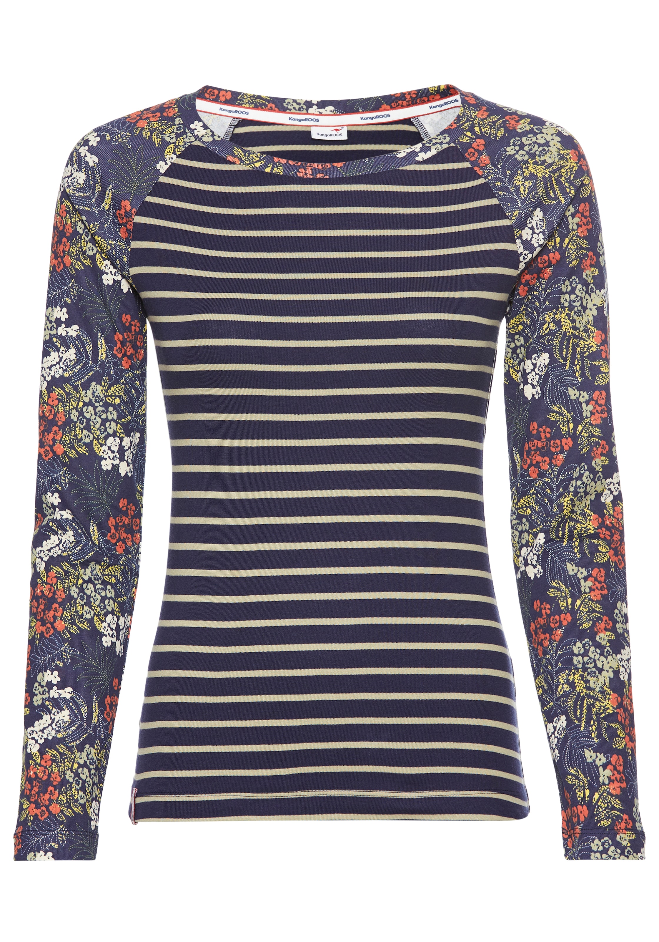 KangaROOS Langarmshirt, Muster Mix