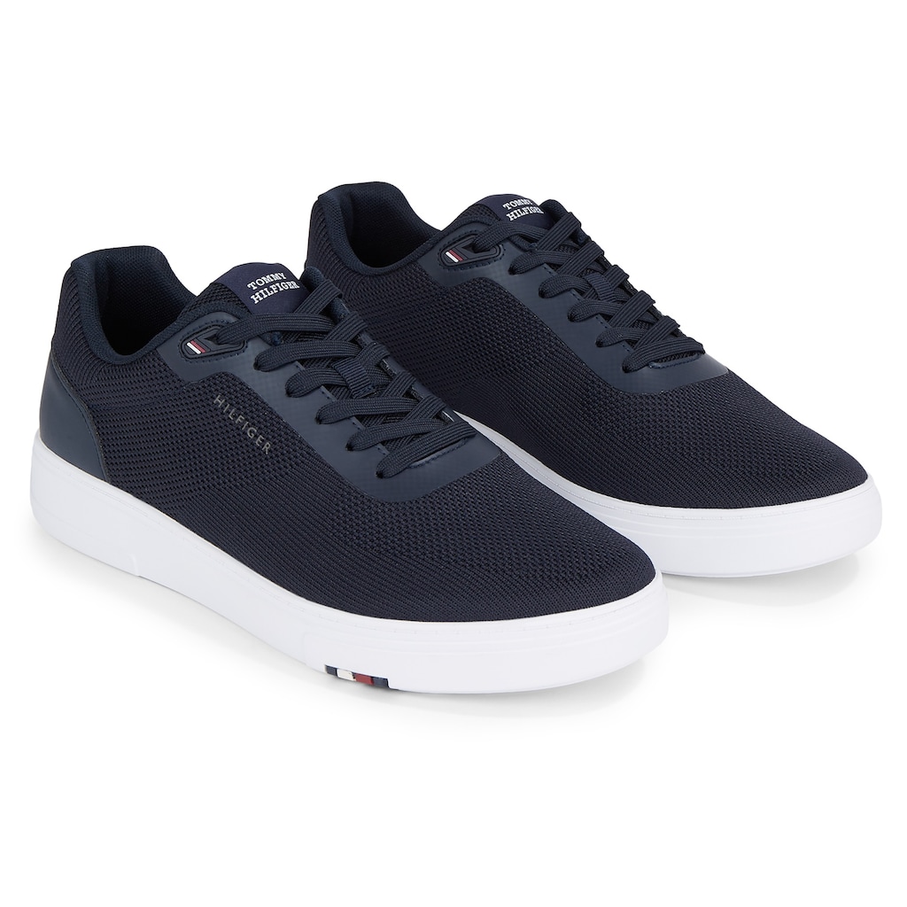 Tommy Hilfiger Sneaker »MODERN CUP KNIT RWB«, mit seitlichem Logo, Freizeitschuh, Halbschuh, Schnürschuh