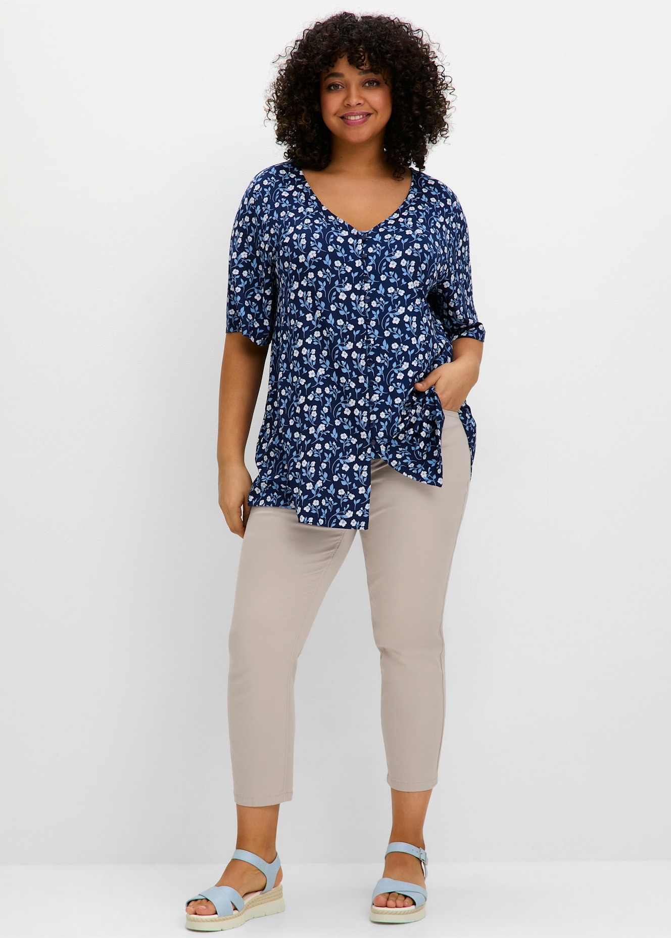 Sheego T-Shirt "T-Shirt" 1 Stk. günstig online kaufen