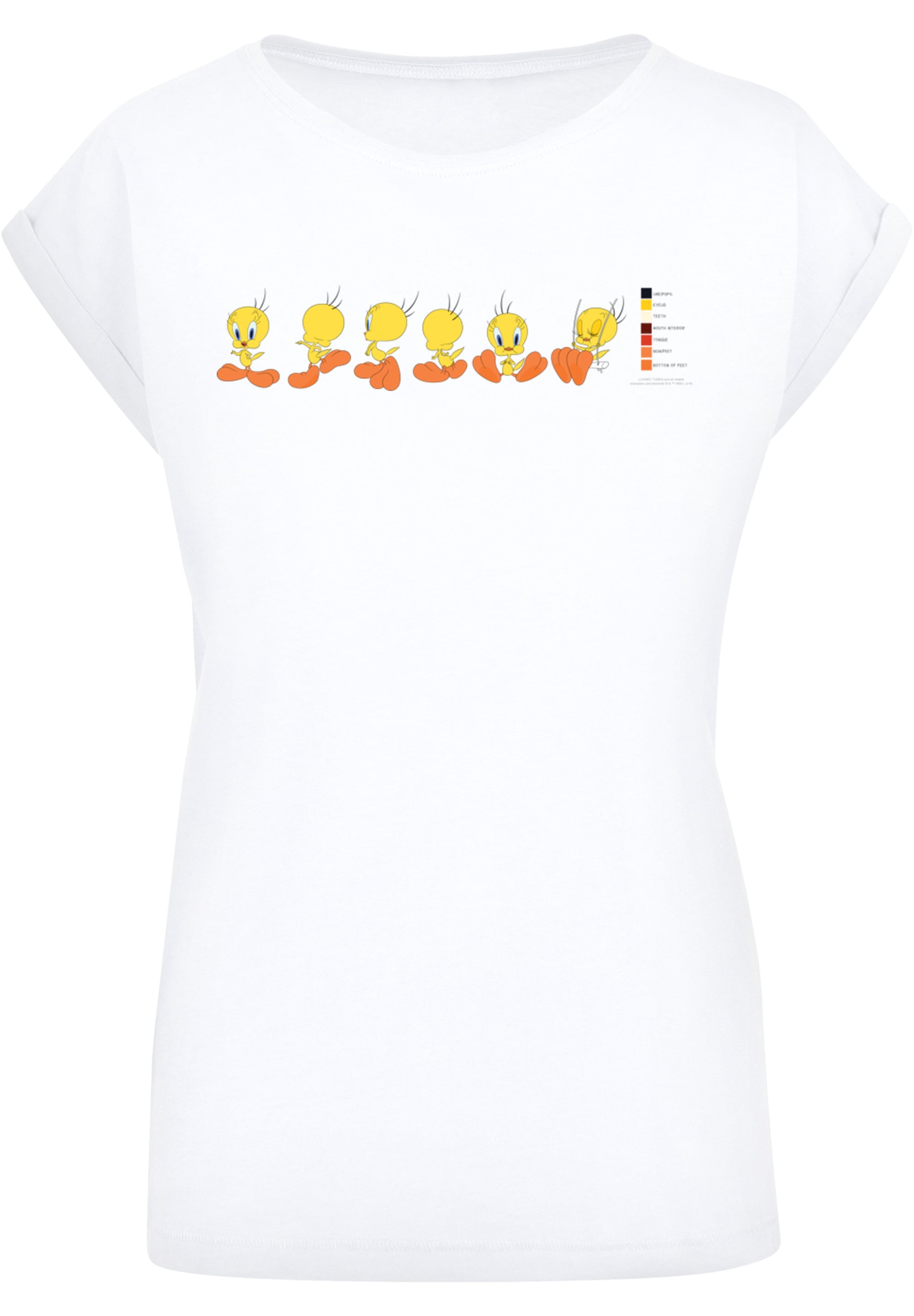 F4NT4STIC T-Shirt »Looney Tunes Tweety Pie Colour Code«, Print