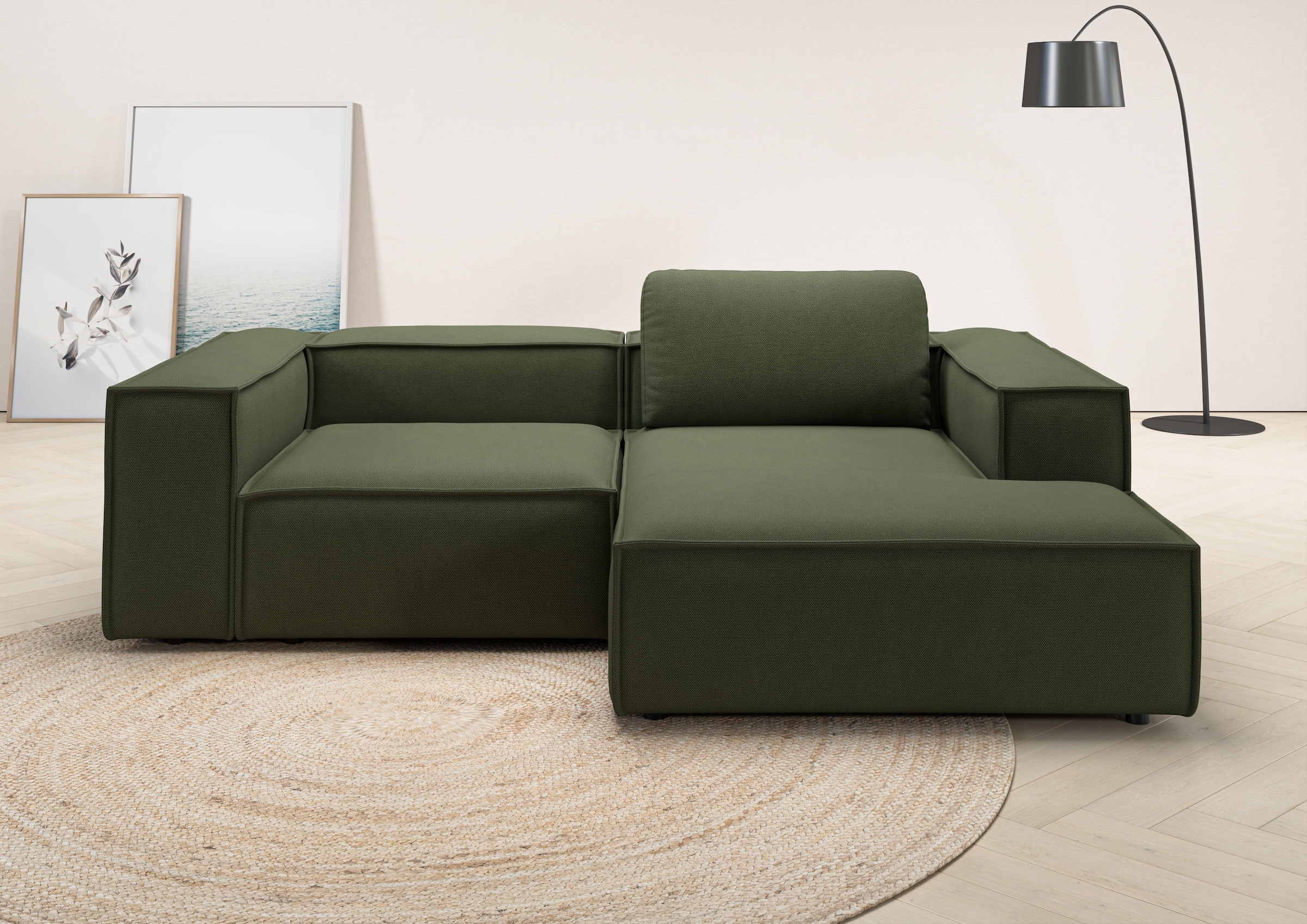 Places of Style Ecksofa "Watertown, kompakte L-Form, 246 cm breite für klei günstig online kaufen