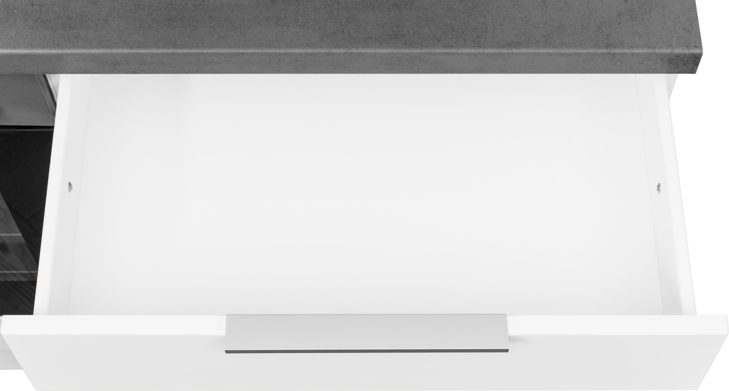 KOCHSTATION Küchenzeile »KS-Luhe« 330 cm breit, wahlweise mit oder ohne E-Geräten, gefräste MDF-Fronten