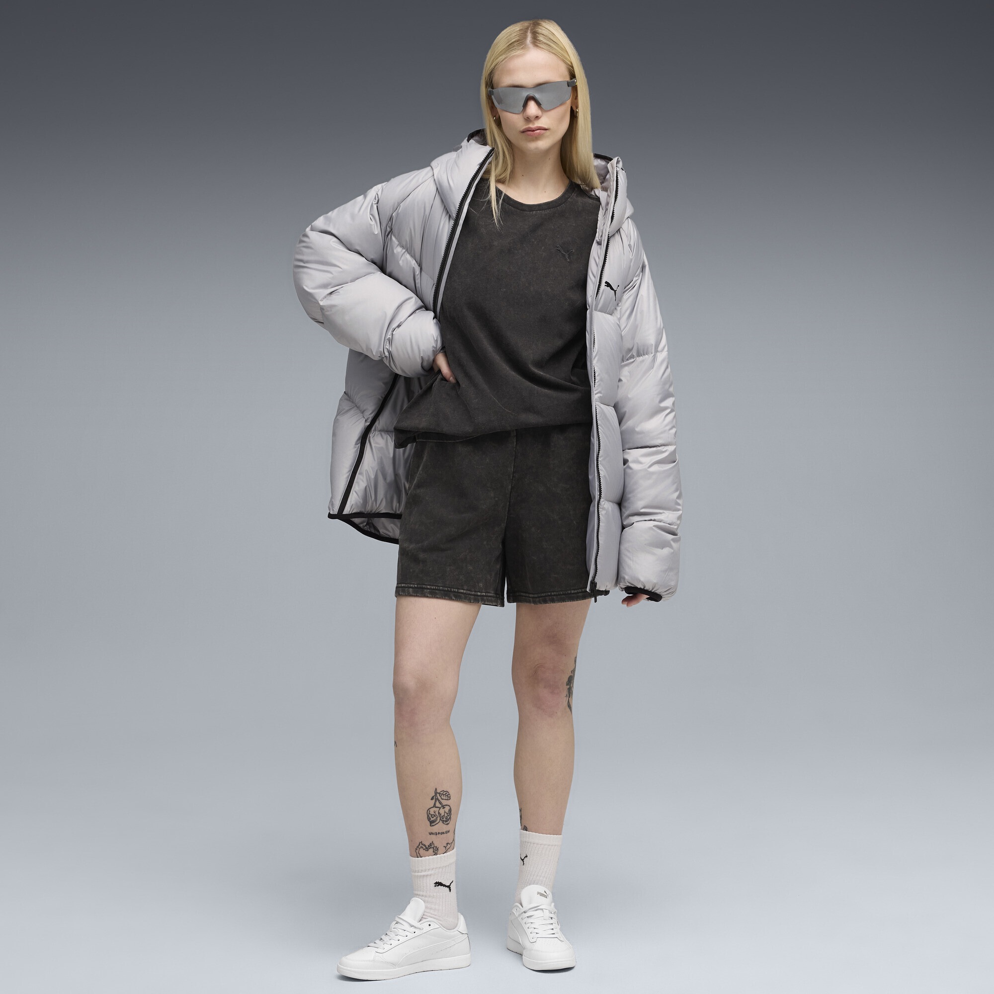 PUMA Sporthose »Essentials Wash High-Waist-Shorts Damen«