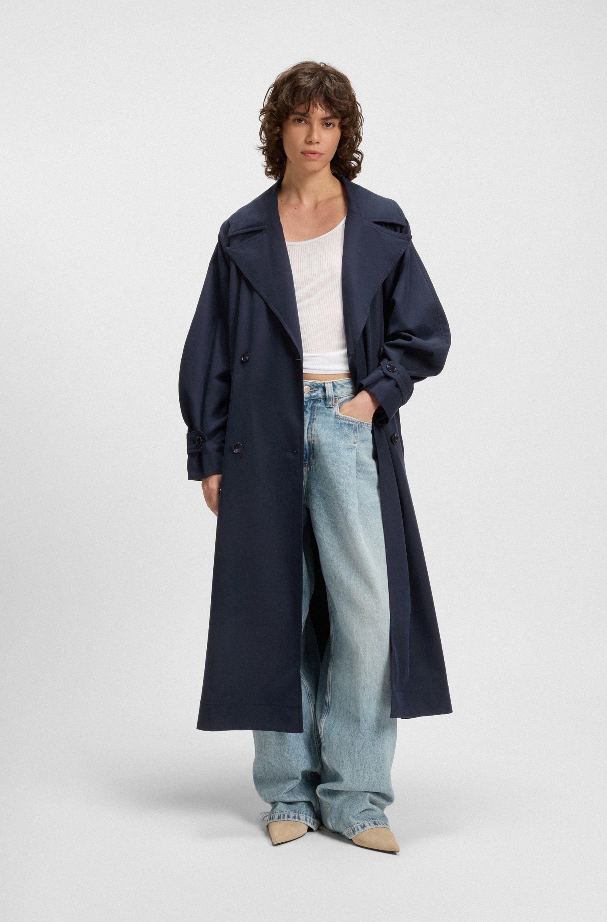 BOSS ORANGE Trenchcoat "Camina Premium Damenmode" günstig online kaufen