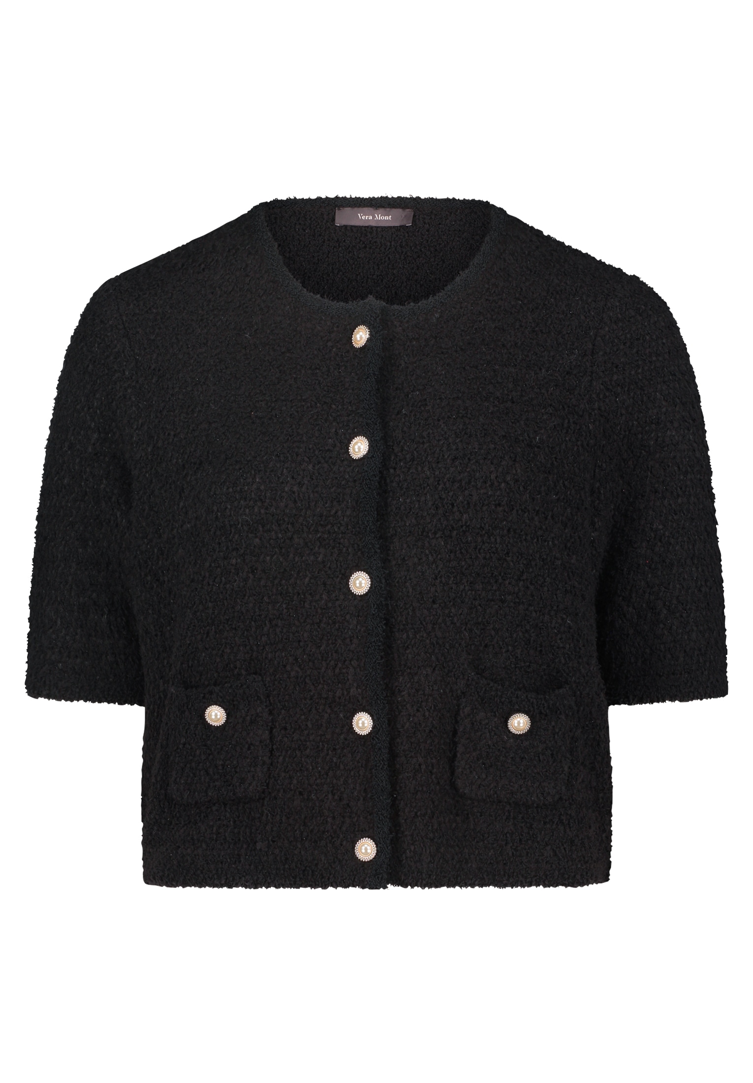 Vera Mont Strickjacke "Vera Mont Damen Strick-Cardigan mit Rundhalsausschni günstig online kaufen