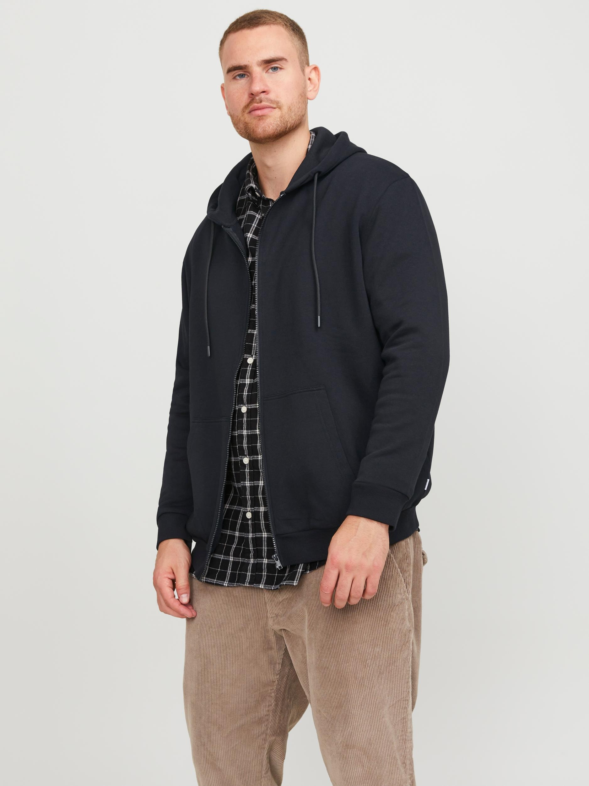 Jack & Jones PlusSize Kapuzensweatjacke "JJEBRADLEY mit Kapuze und weichem günstig online kaufen