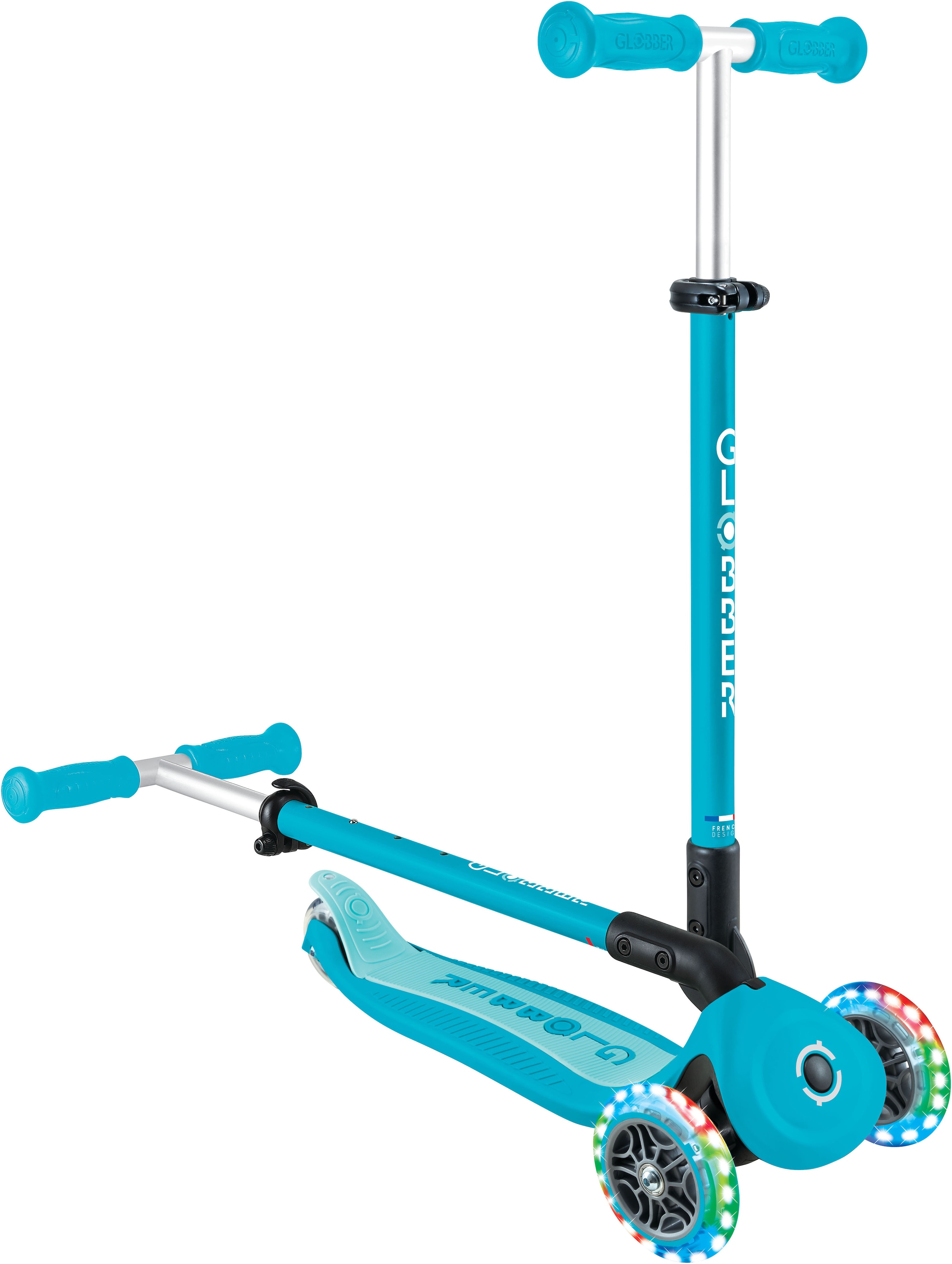 Globber Tretroller »GO-UP ACTIVE LIGHTS 360, mit Leuchtrollen«