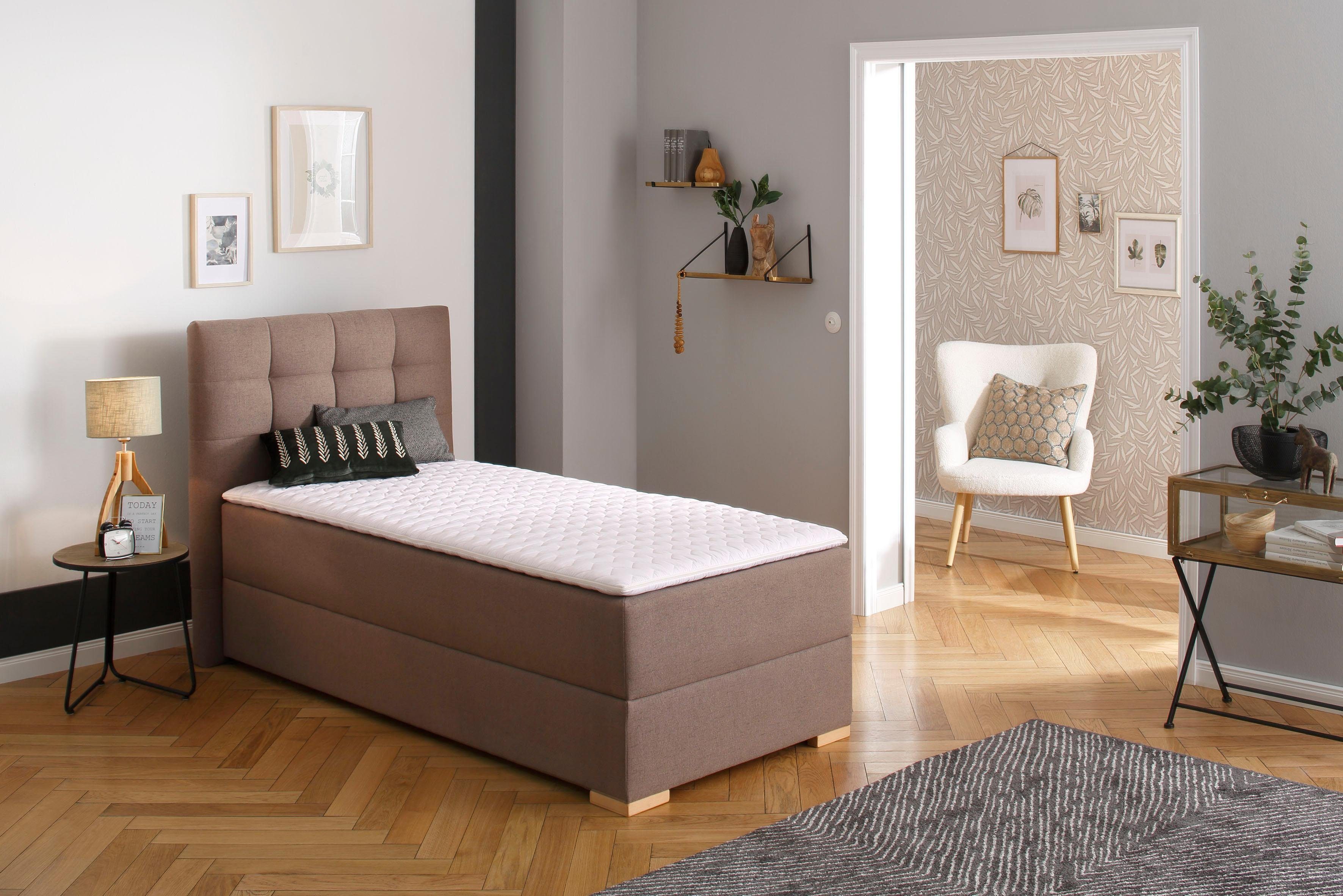 Home affaire Boxbett "Olivet mit Bettkasten" in 4 Farben, 4 Breiten, 2 Matratzenarten, auch in Überlänge 220 cm