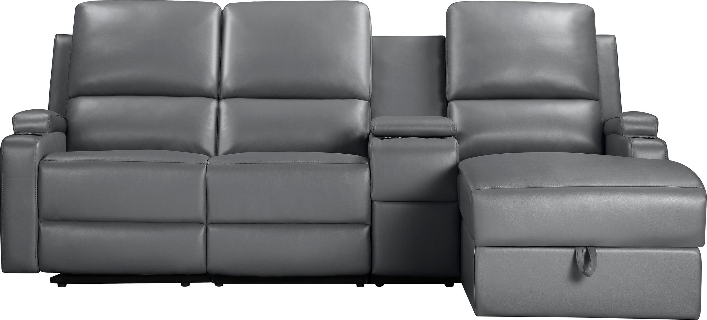 Home affaire Ecksofa "NAPORI Multimediasofa, 3er Kinosessel XXL, L-Form, 3 günstig online kaufen