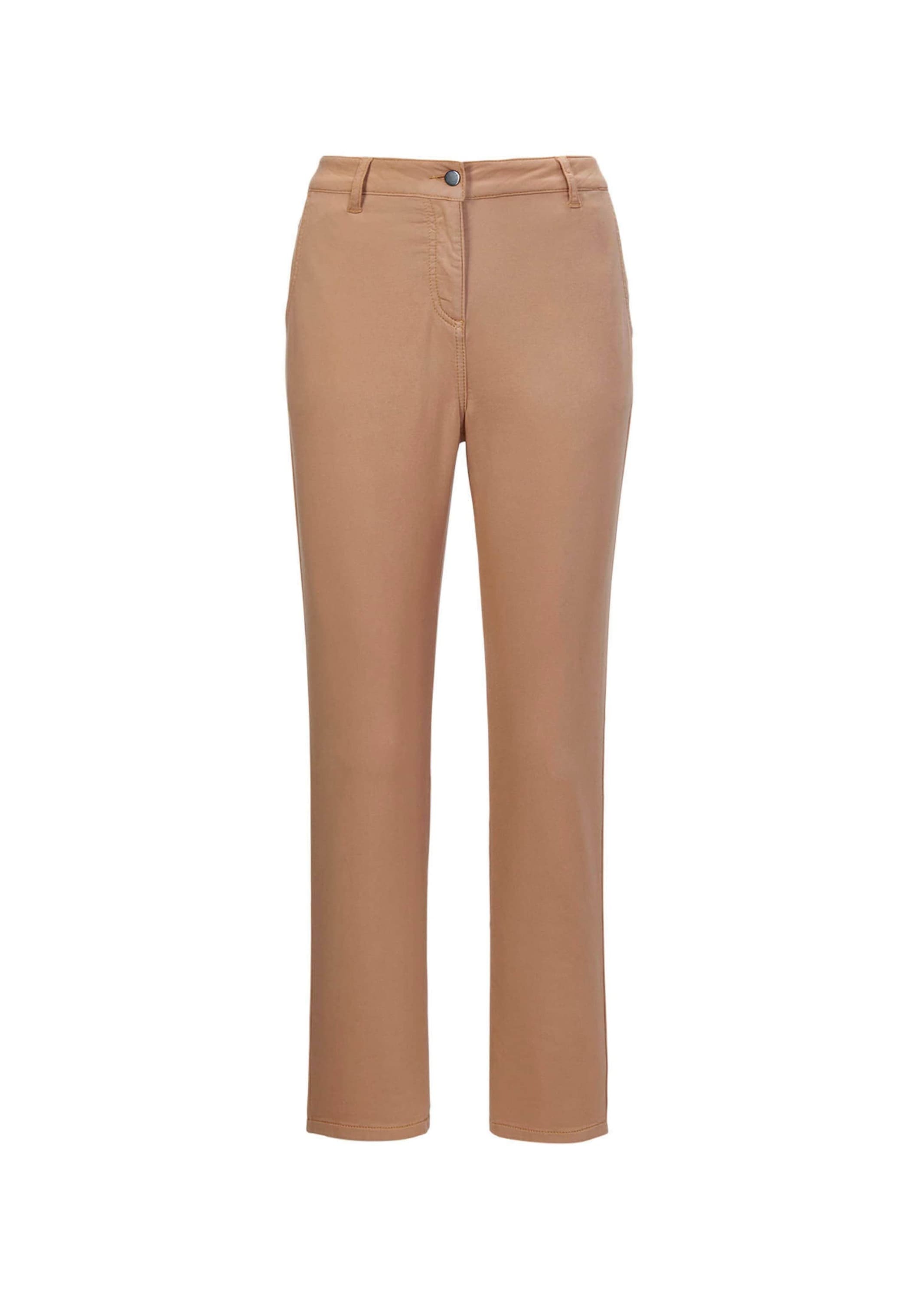 GOLDNER 2-in-1-Hose "Kurzgröße Sportive Baumwollhose in Stretchqualität" Rippenstruktur