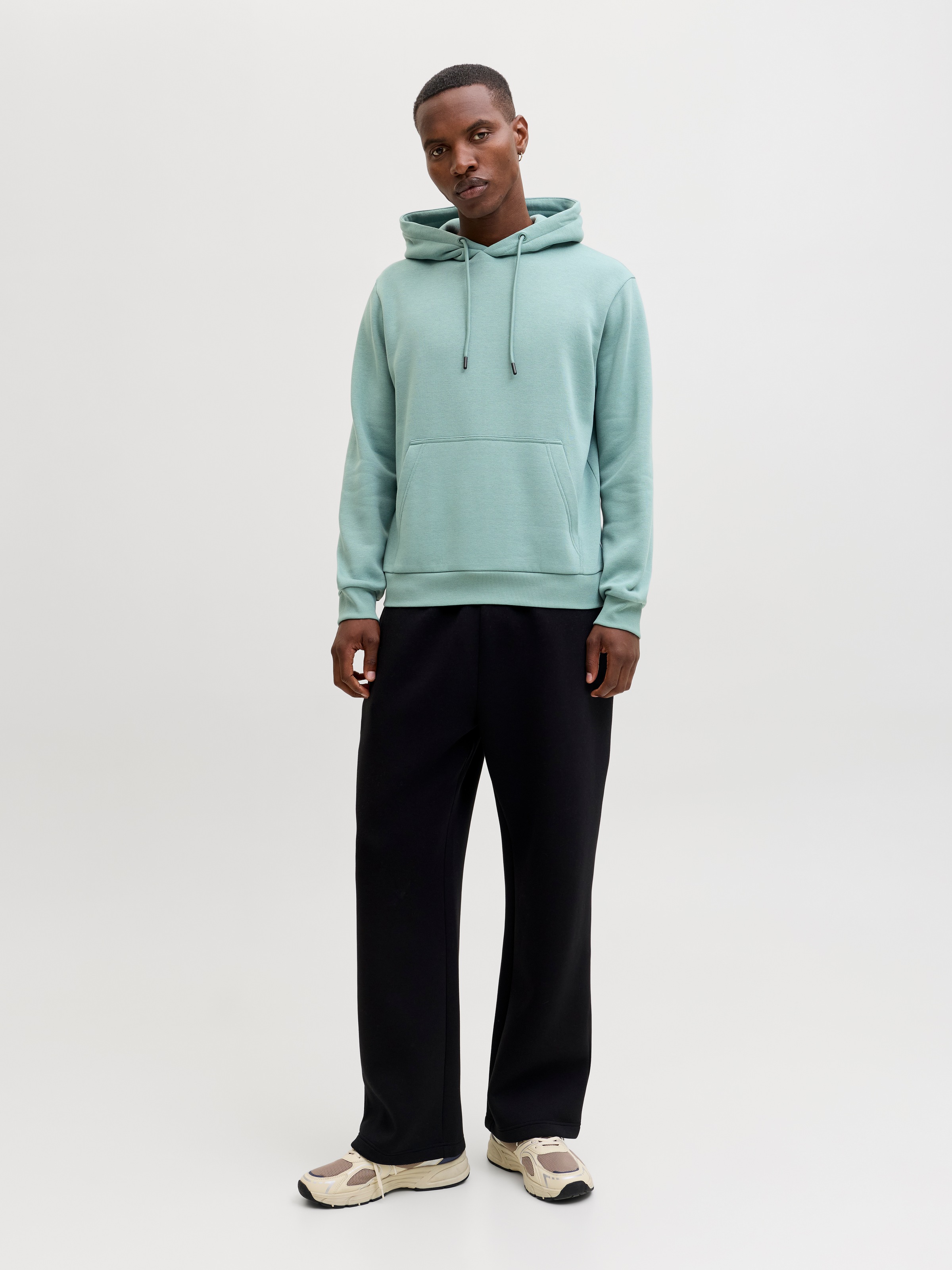 Jack & Jones Kapuzensweatshirt »JJEBRADLEY SWEAT HOOD NOOS«, Materialmix, relaxed fit

