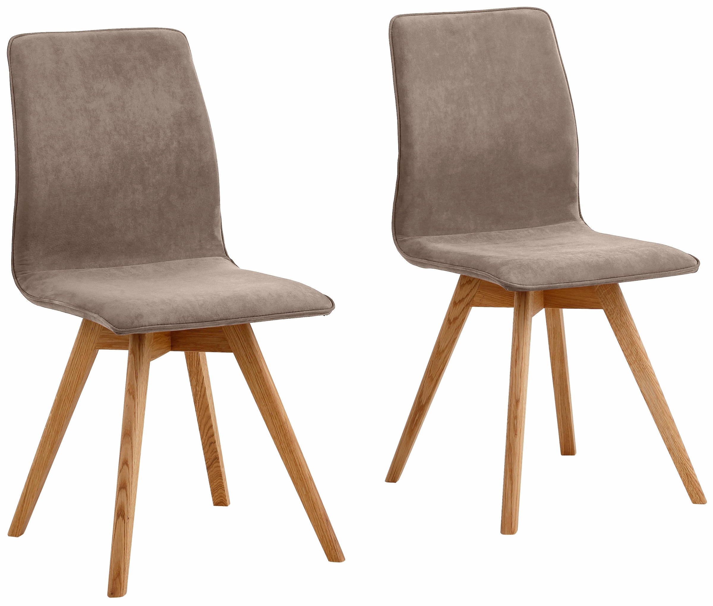 andas Esszimmerstuhl "Rania" (Set) 6 Stk. Luxus-Microfaser Eiche, 2er/4er/6 günstig online kaufen