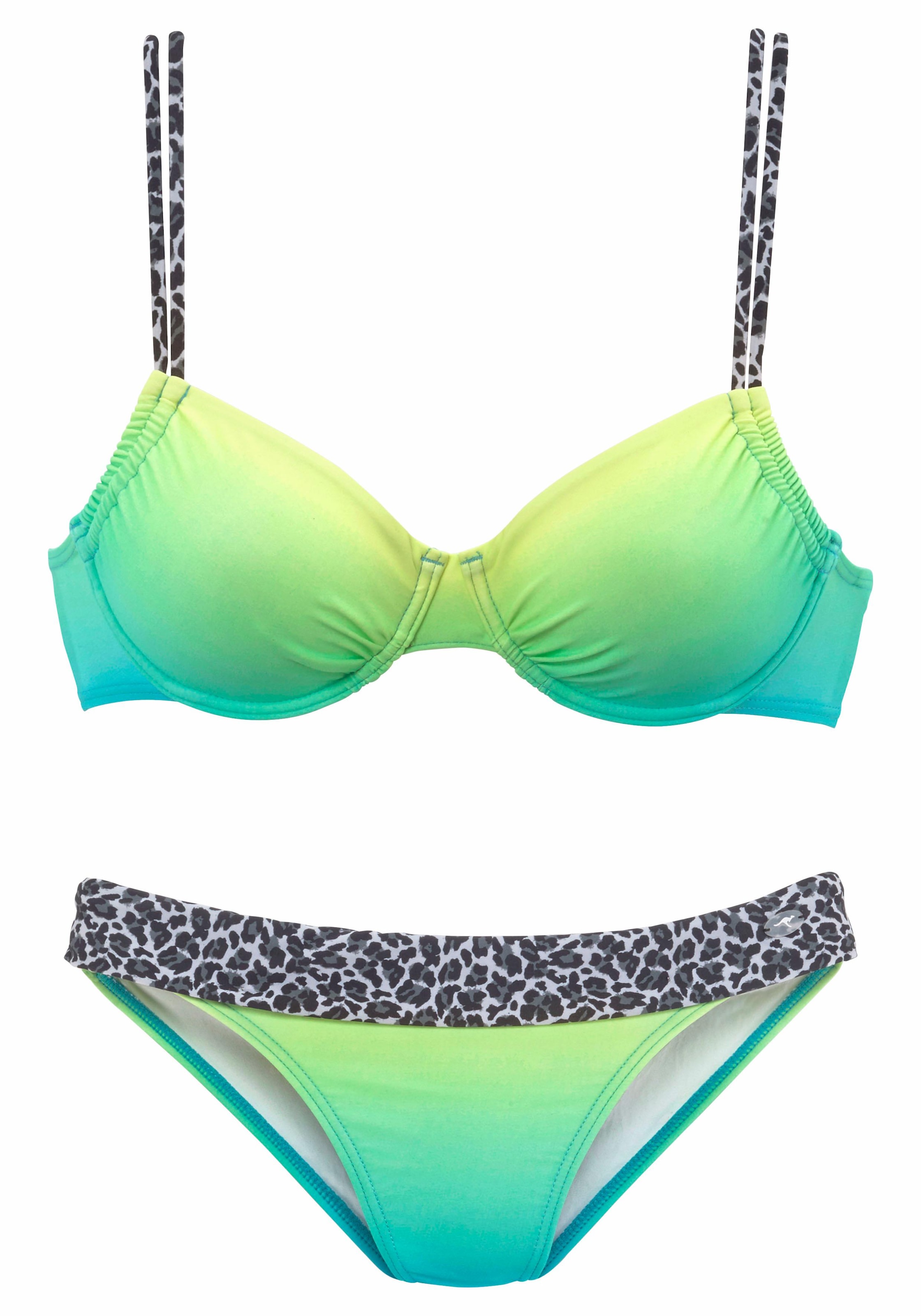 KangaROOS Bügel-Bikini mit trendigen Details im Leoprint | BAUR