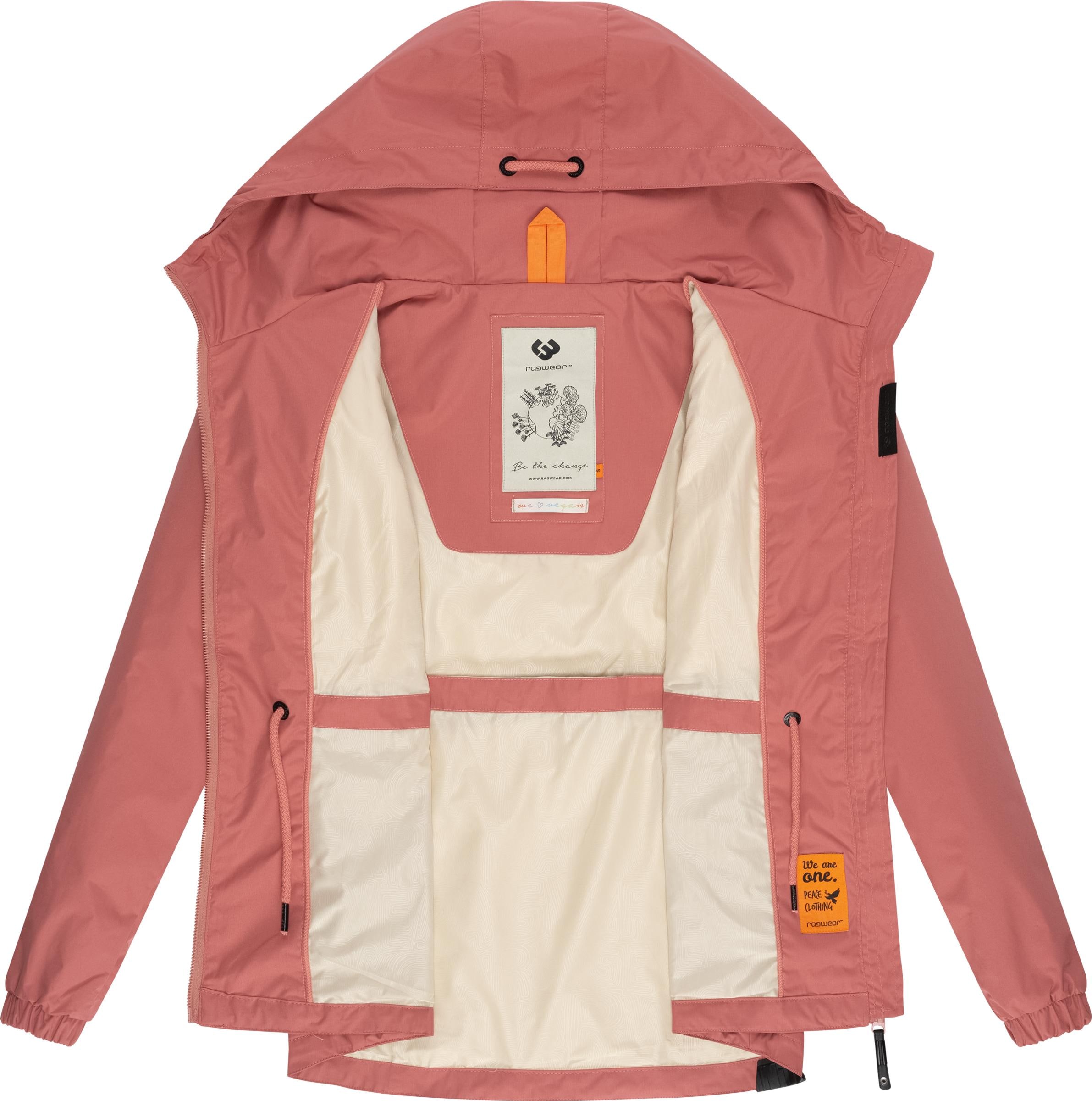 Ragwear Outdoorjacke »Danka«, mit Kapuze, Wasserdichte Übergangsjacke mit großer Kapuze
