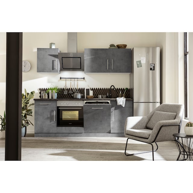 wiho Küchen Küchenzeile »Cali«, mit E-Geräten, Breite 220 cm mit Hanseatic E -Geräten kaufen | BAUR