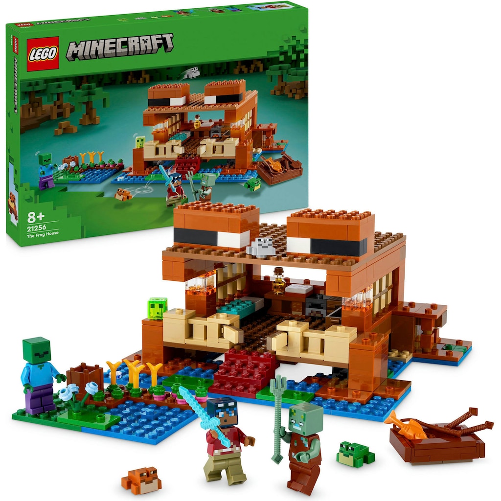 LEGO® Konstruktionsspielsteine »Das Froschhaus (21256), LEGO Minecraft«, (400 St.)