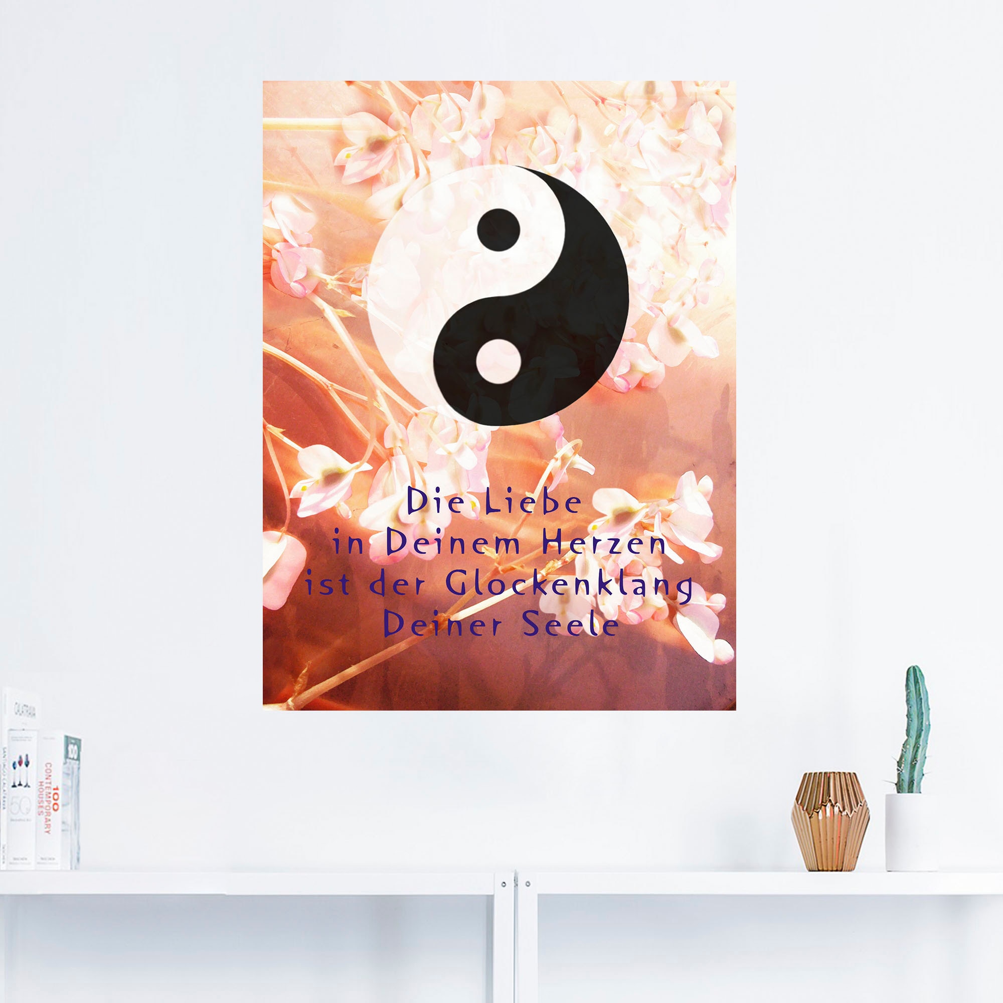 Artland Wandbild »Yin Yang Glockenklang«, Spirituelle Bilder, (1 St.), als Poster, Wandaufkleber in verschied. Größen