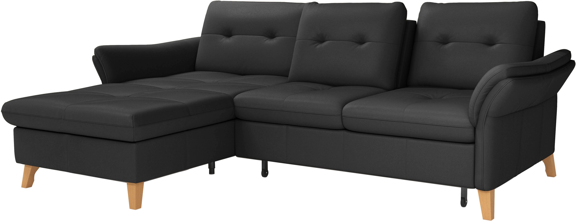 sit&more Ecksofa »Göteborg«, Sitztiefenverstellung und Federkern, wahlweise mit Bettfunktion