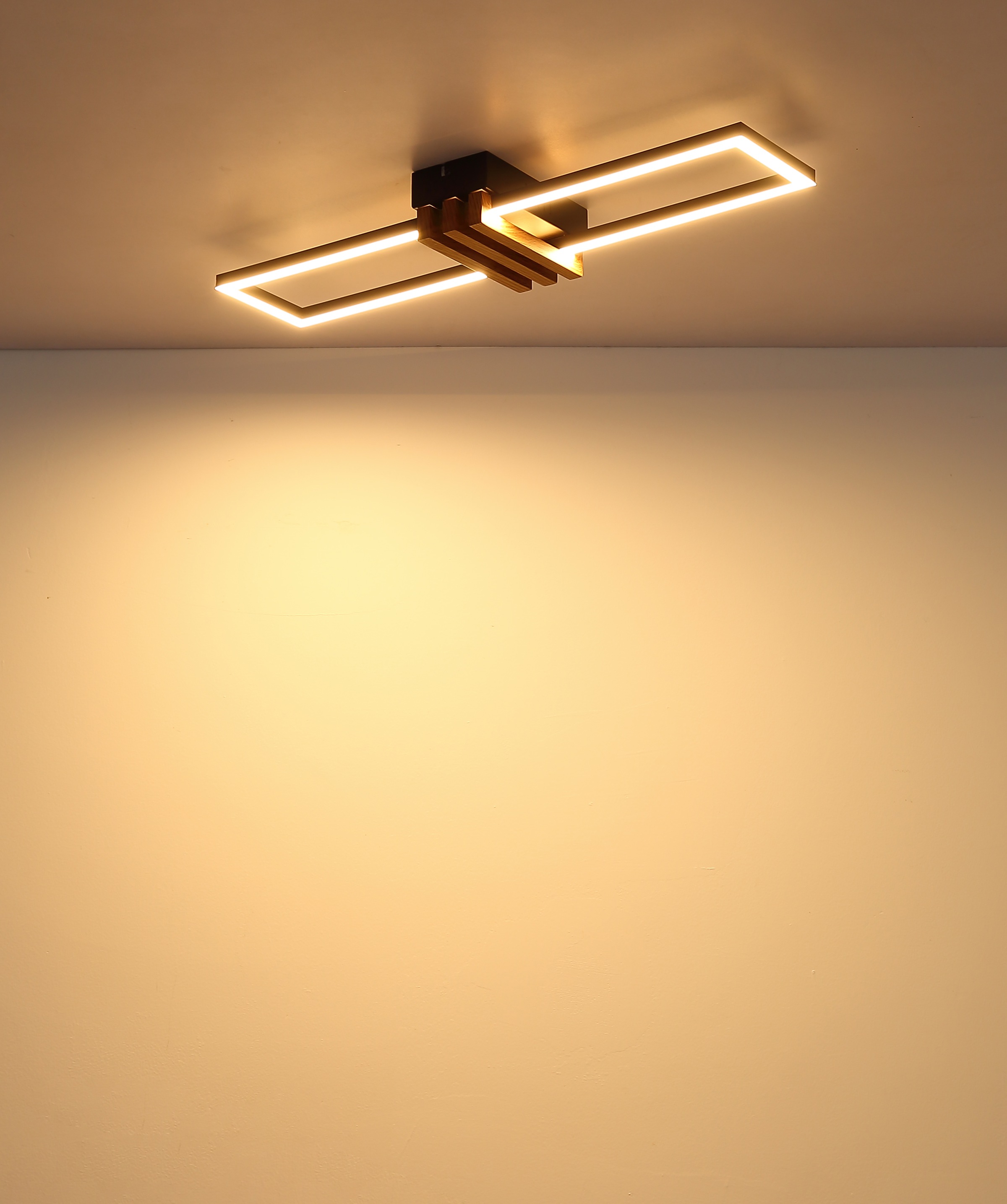 GLOBO LIGHTING Deckenleuchte »DAKARI I« LED-Modul 1 Stk. Warmweiß Deckenlampe Wohnzimmer-Leuchte Schlafzimmer-Leuchte Flur Küche