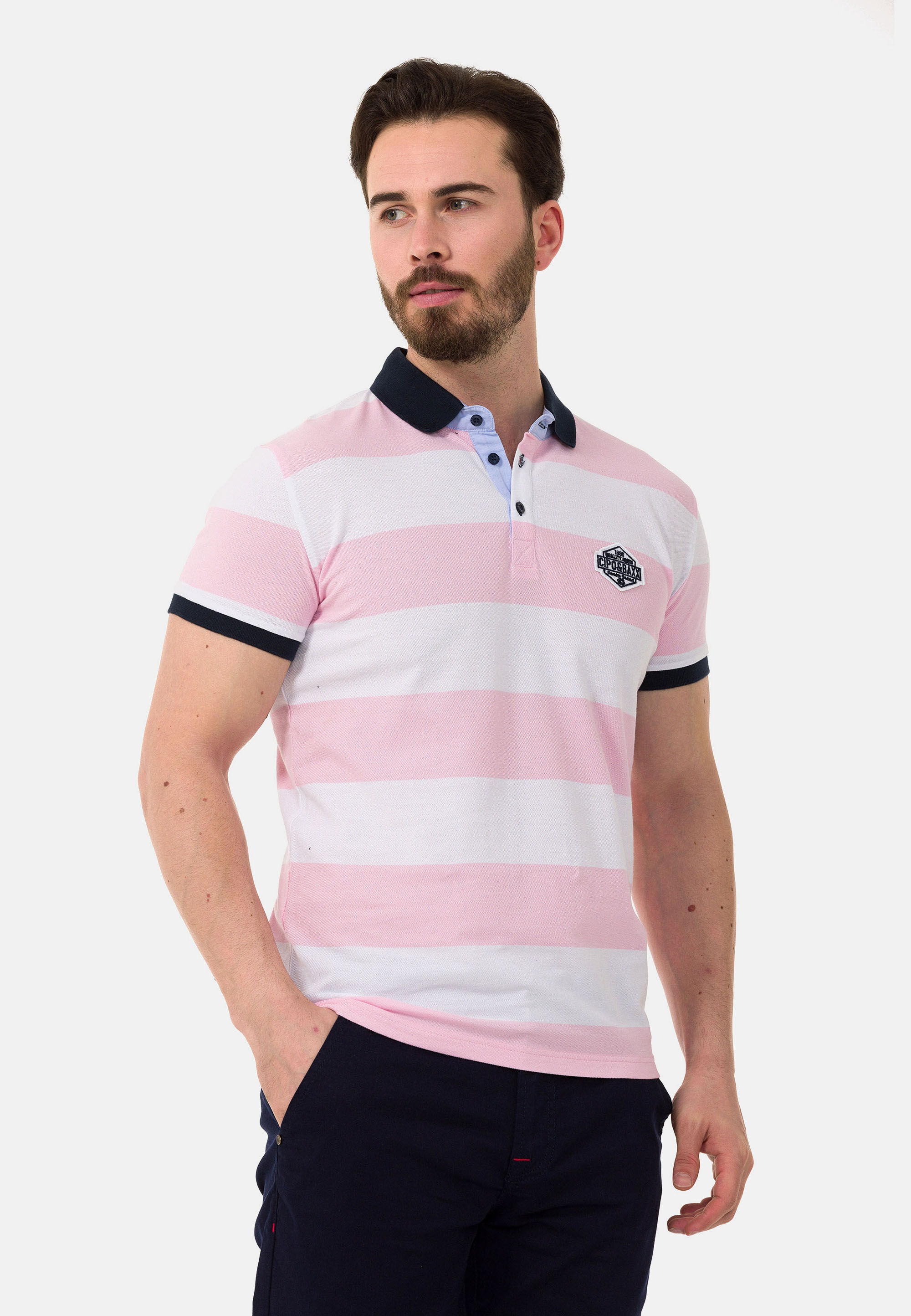 Cipo & Baxx T-Shirt »CT741« gerade geschnitten
