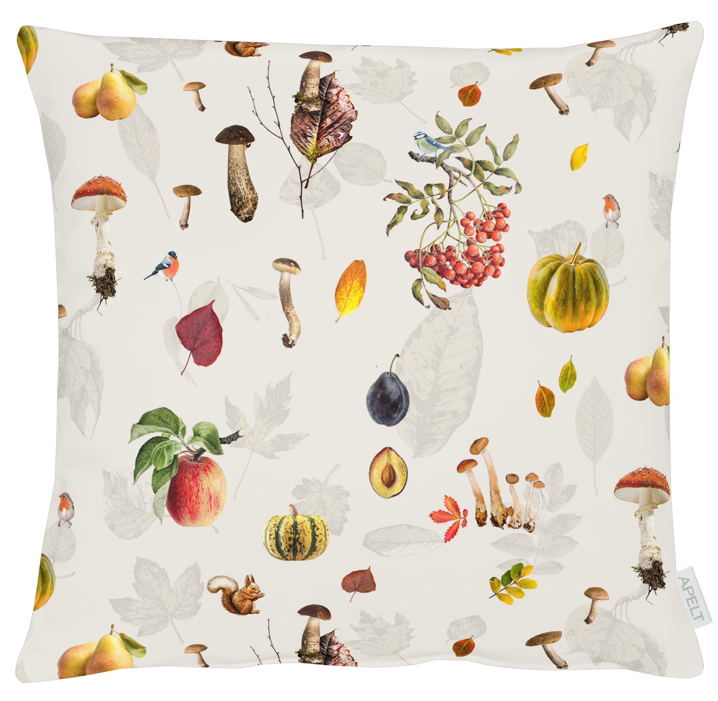 Kissenhülle APELT, B:49cm L:49cm, orange, Polyester, Obermaterial: 75% Polyester, 25% Baumwolle, Kissenbezüge, "3405"