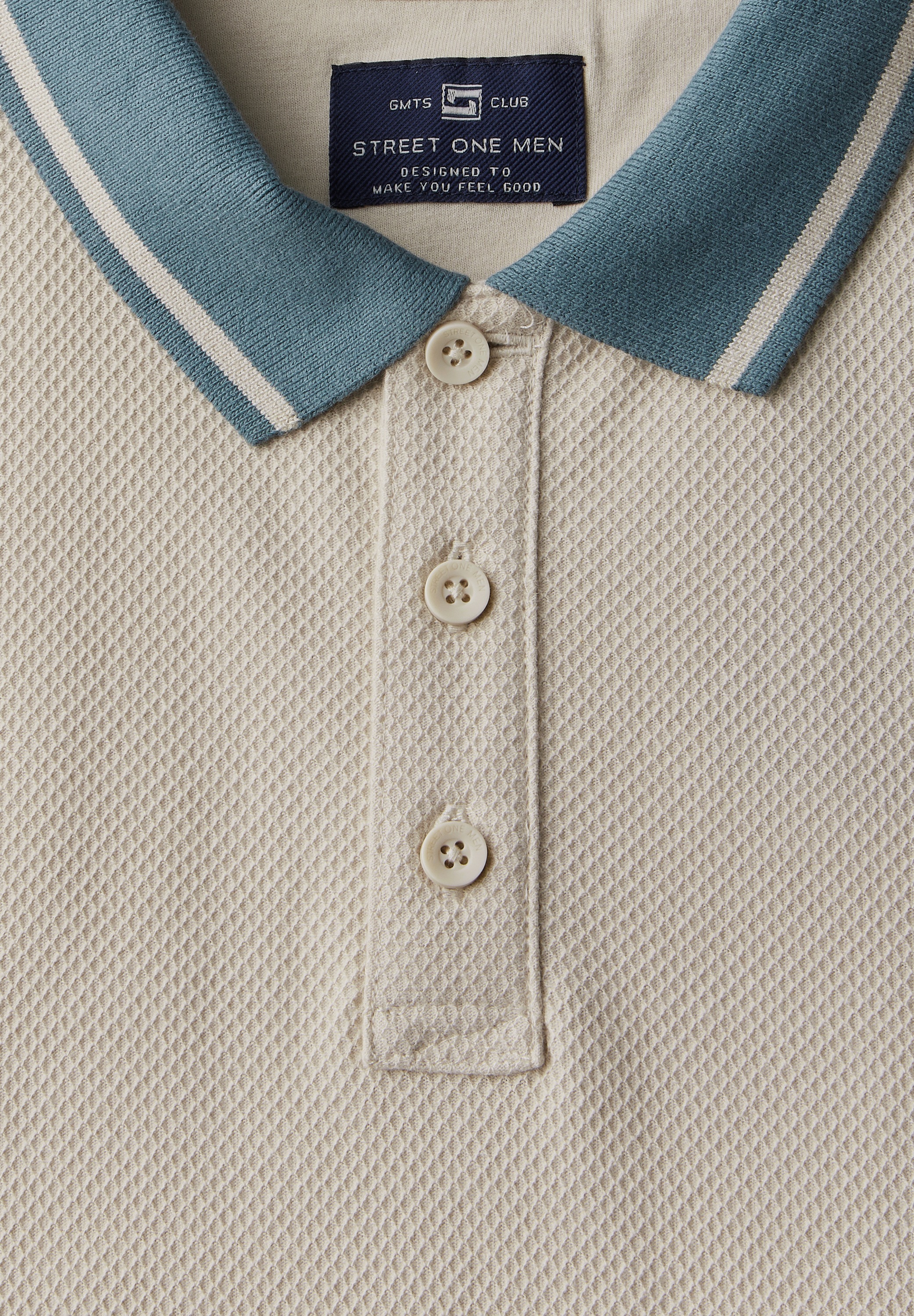 STREET ONE MEN Poloshirt, mit Kontrastdetails