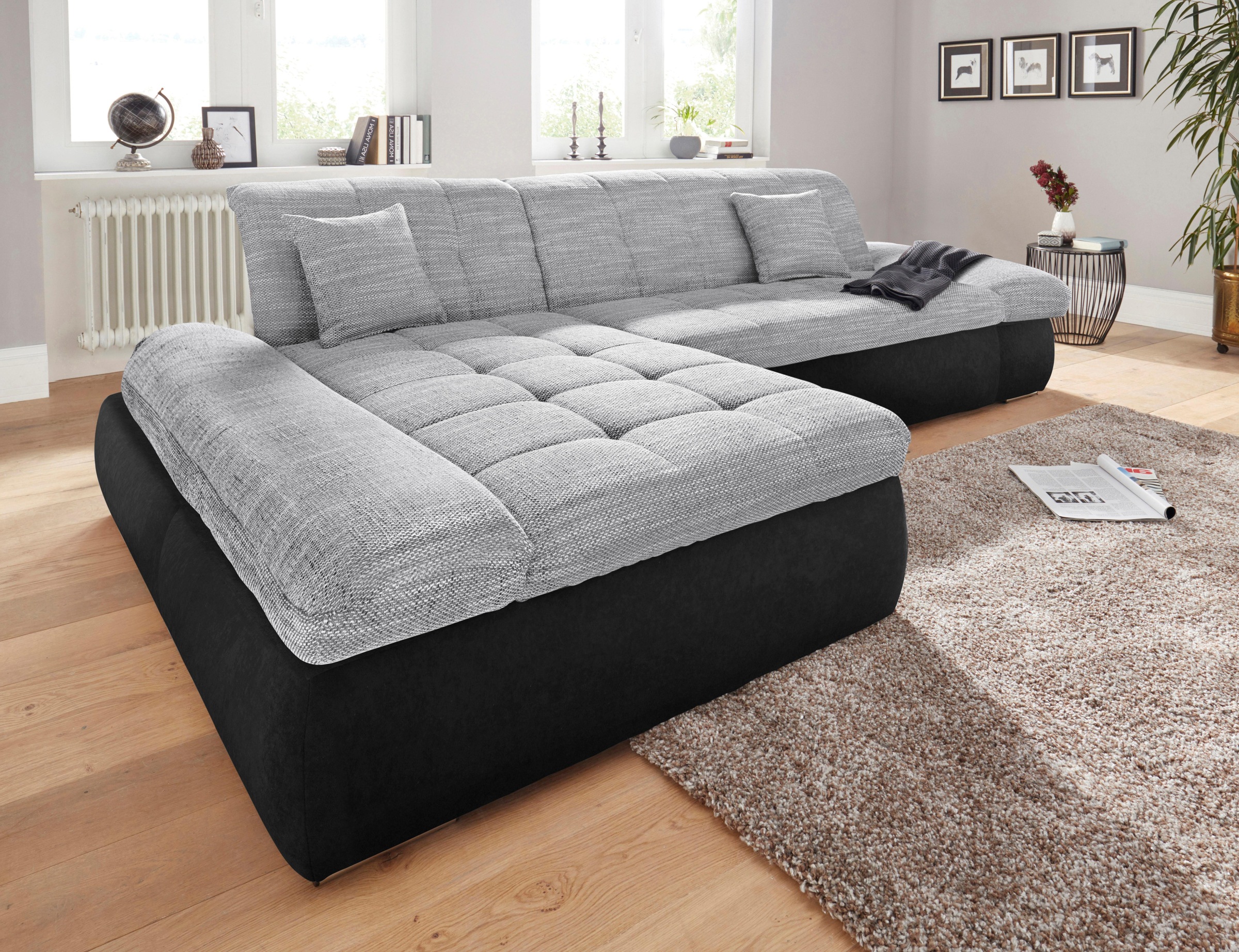 DOMO collection Ecksofa "PB Moric wahlweise mit Bettfunktion + Armteilverst günstig online kaufen