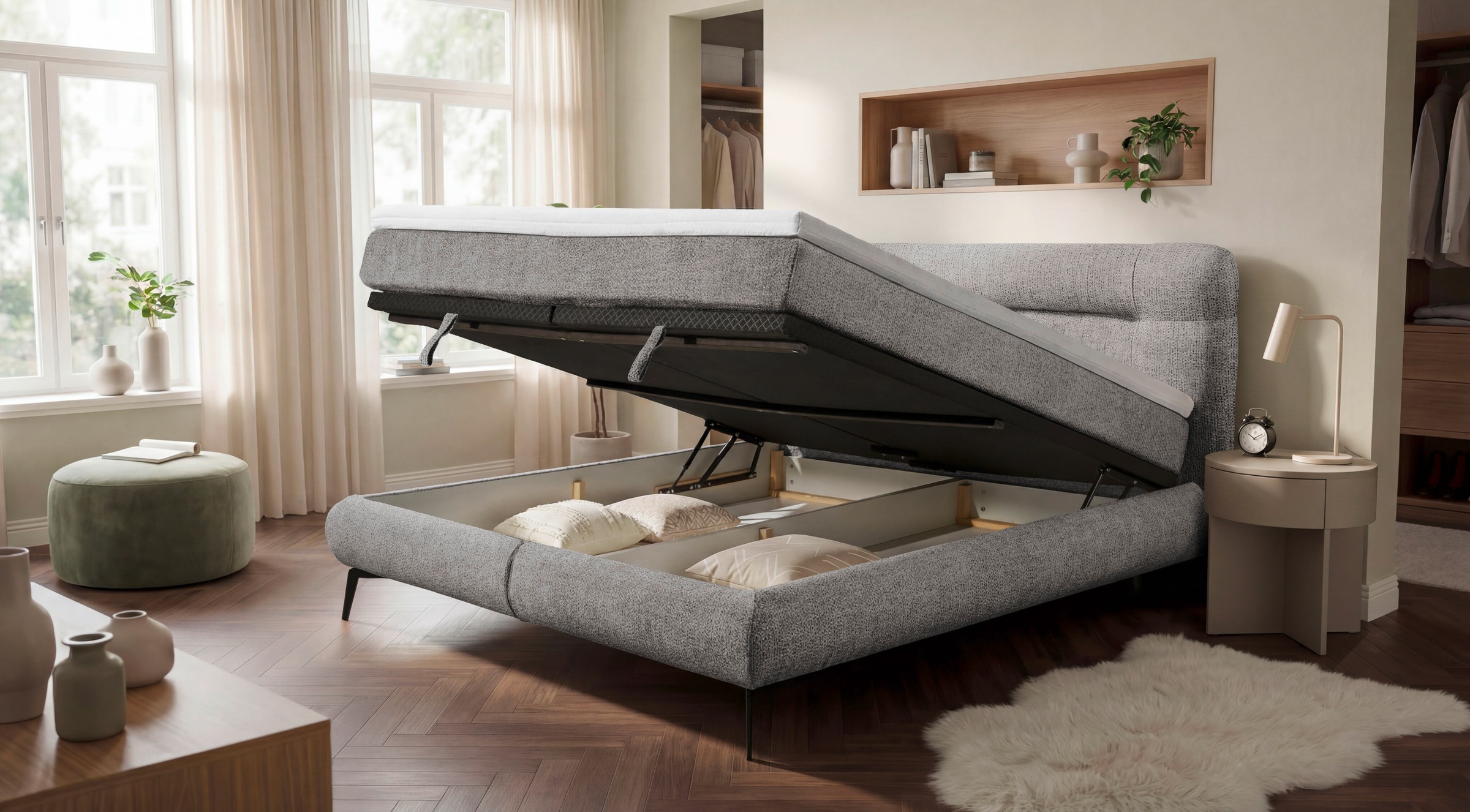 ED EXCITING DESIGN Boxbett »Colmar 180x200 mit 7-Zonen-Tonnentaschenfederkern«