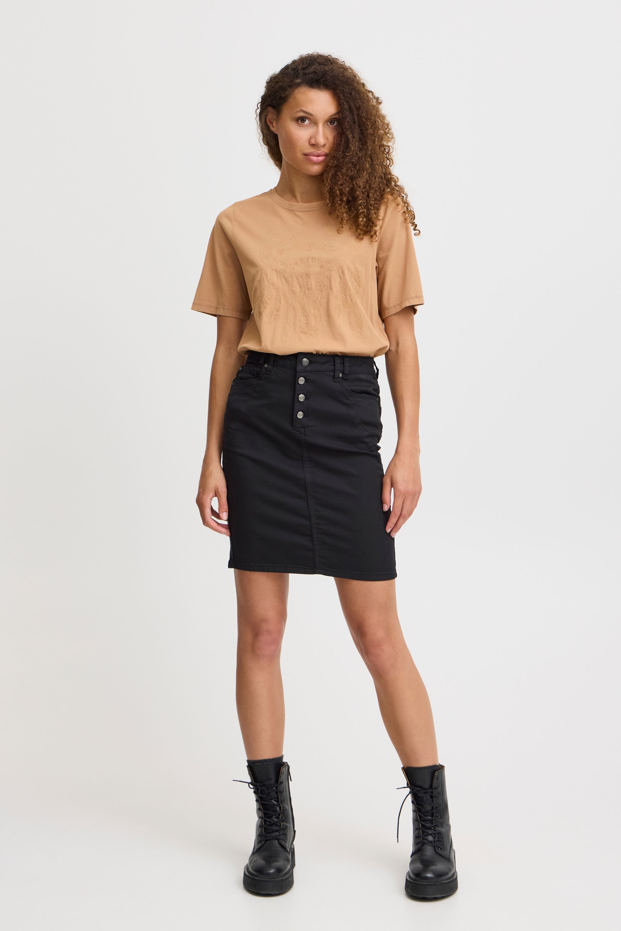 Pulz Jeans Jeansrock PZROSITA HW Skirt moderner Jeansrock günstig online kaufen