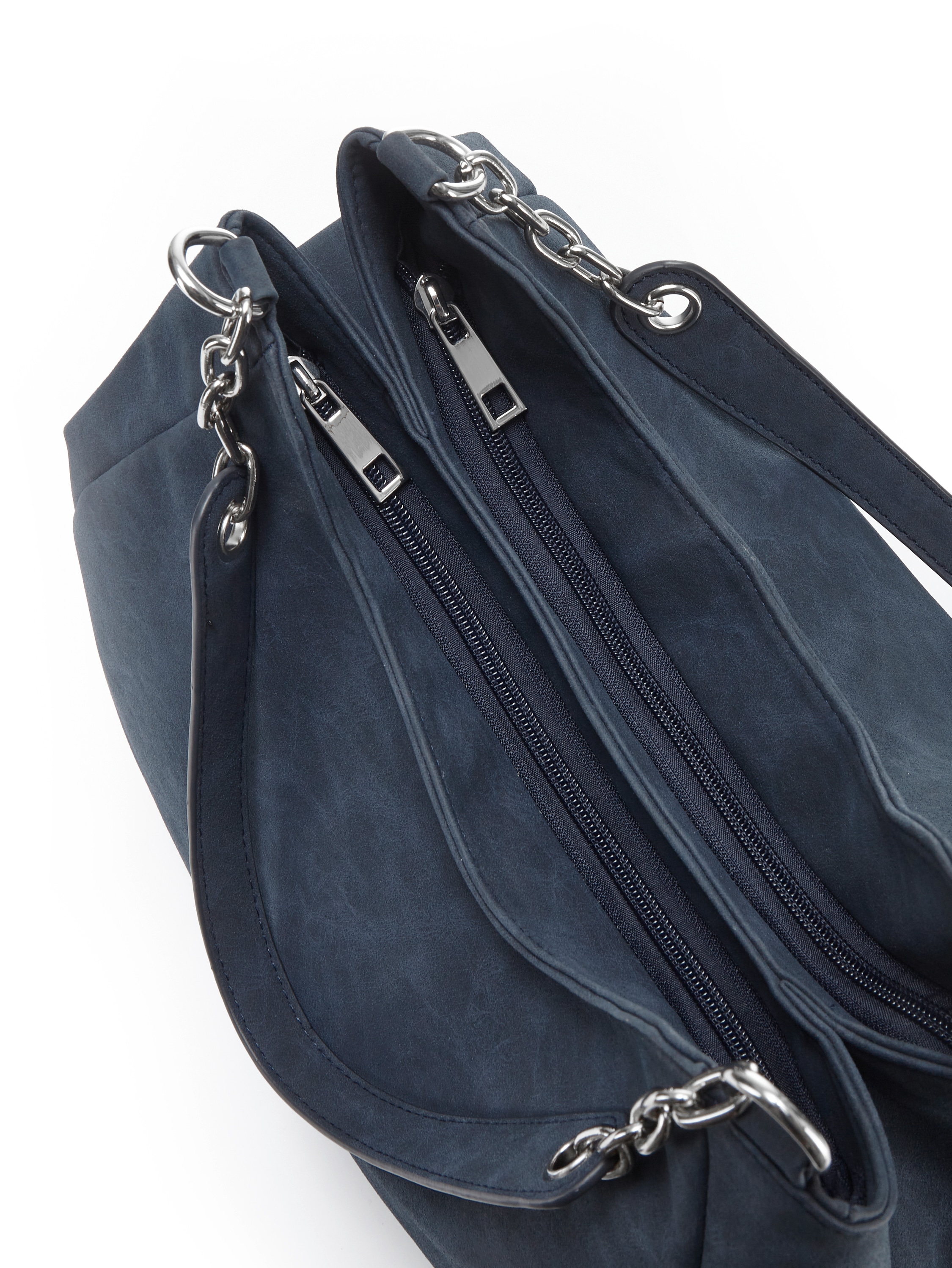 Vivance Henkeltasche »Schultertasche«, mit silberfarbenen Details, Damentasche, Shopper, Handtasche VEGAN