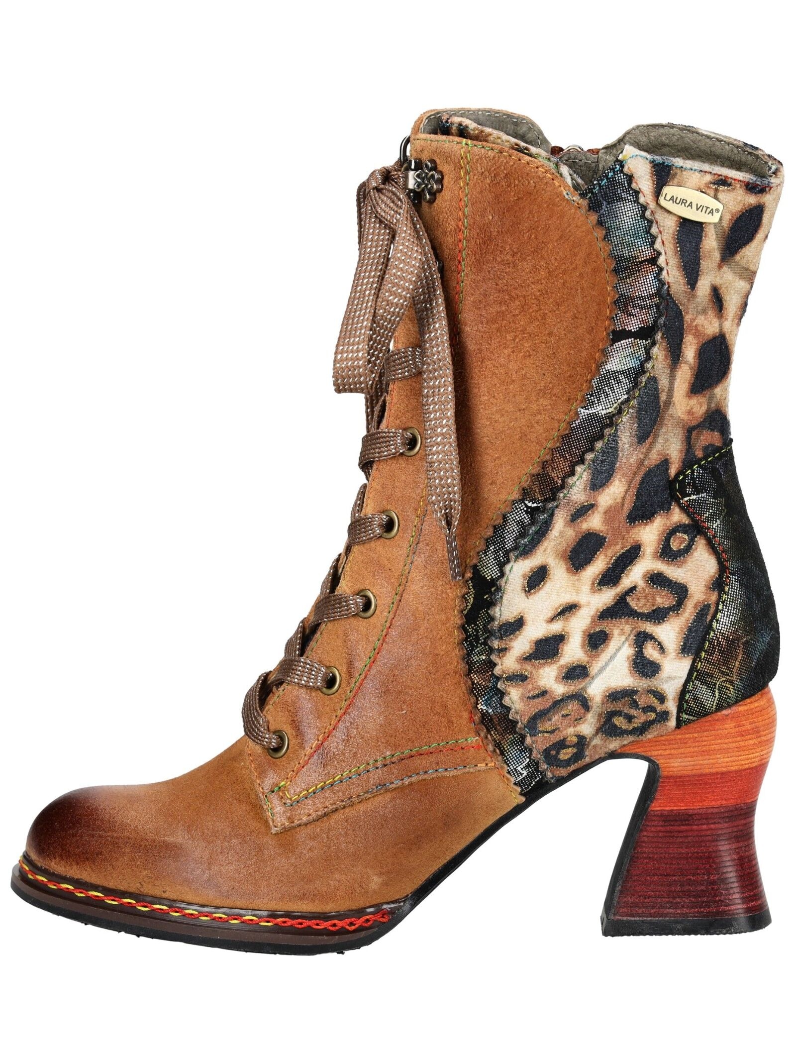 LAURA VITA Schnürstiefelette »LAURA VITA Stiefelette Leder/Textil«