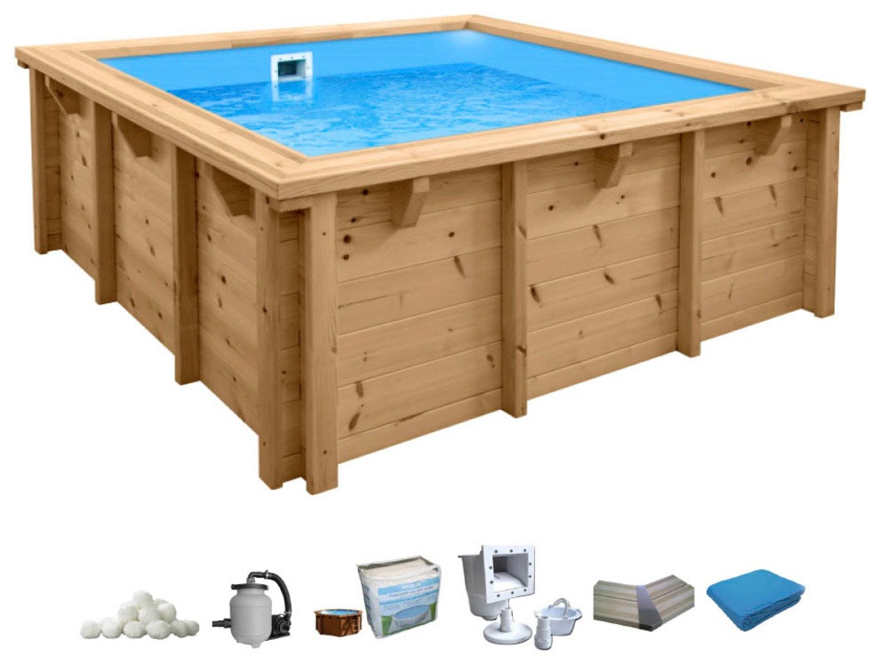 Interline Rechteckpool »Java«, BxLxH: 210x210x78 cm, inkl. Zubehör kaufen