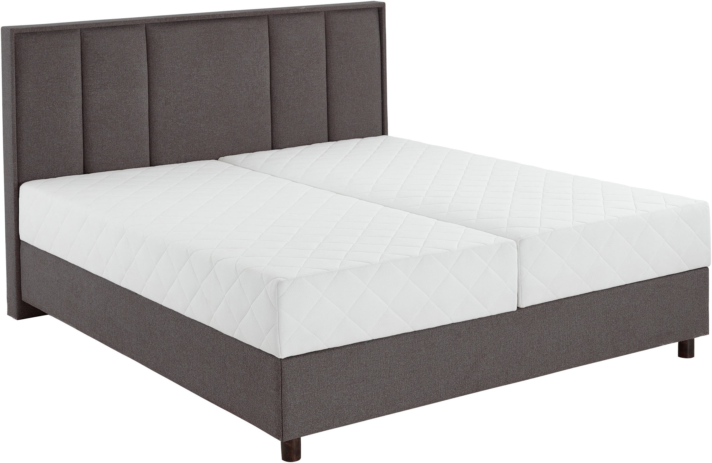 Atlantic Home Collection Arla Box Spring Bed Dark Gray