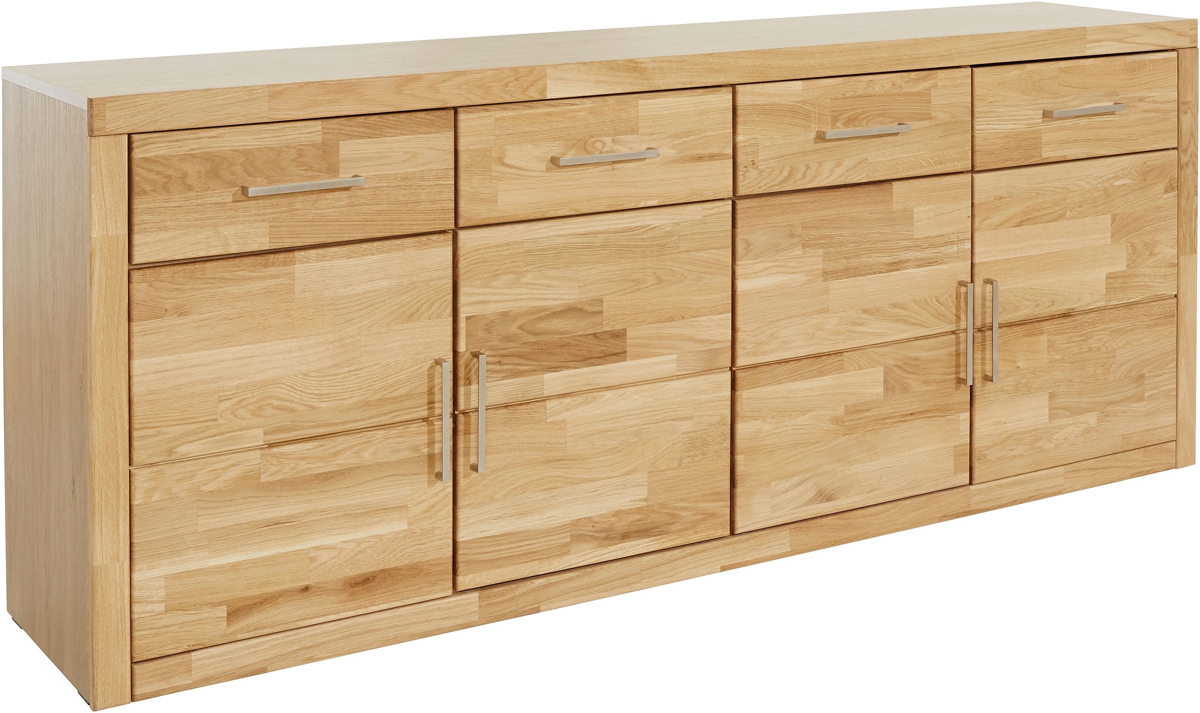 Home affaire Sideboard "Trondheim,200 cm breit,42 cm tief, Fronten Holzmass günstig online kaufen
