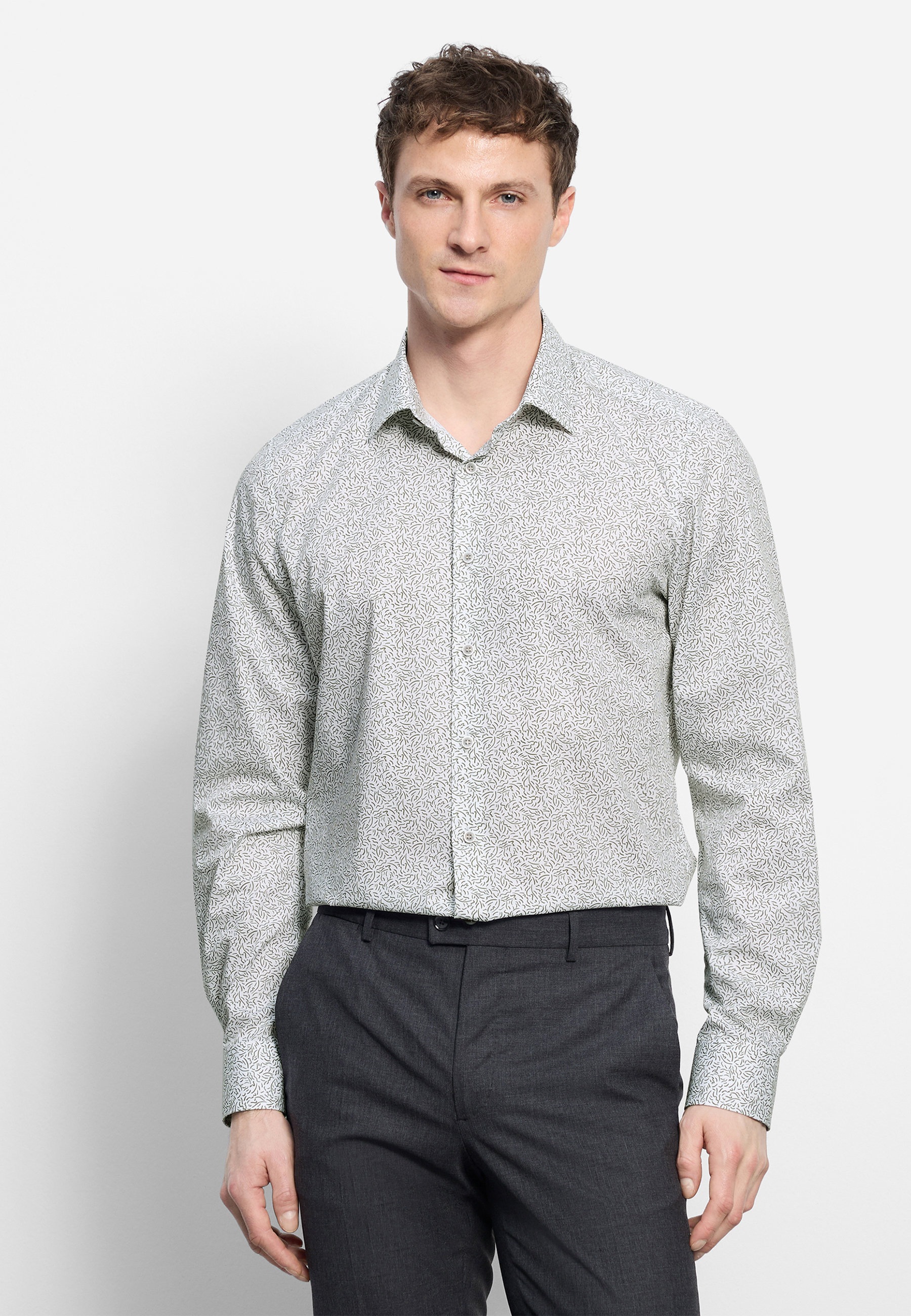 Olymp Level Five Shirt Slim Fit White 42 10