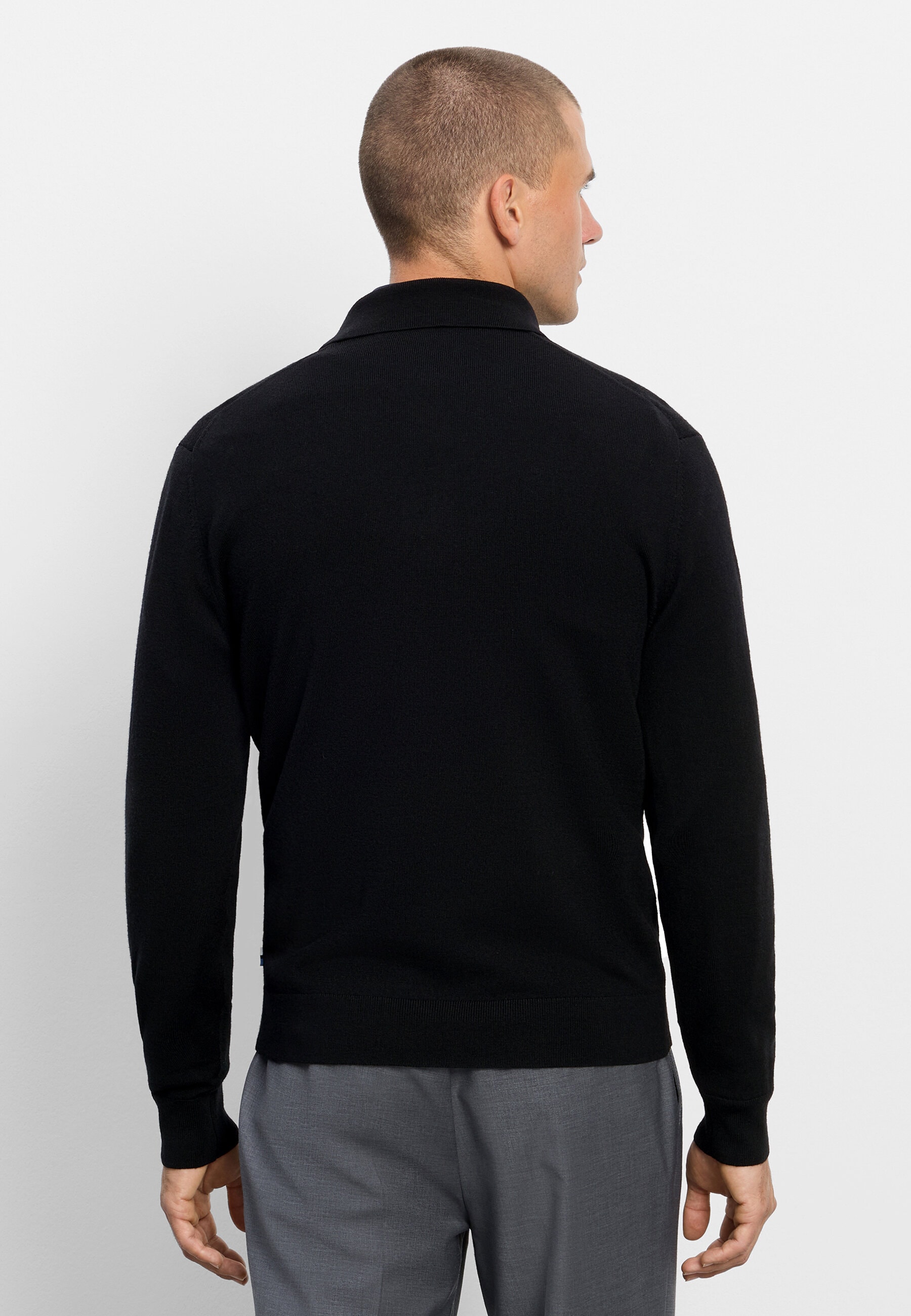 OLYMP Langarm-Poloshirt »OLYMP Casual Strick, Polo langarm«