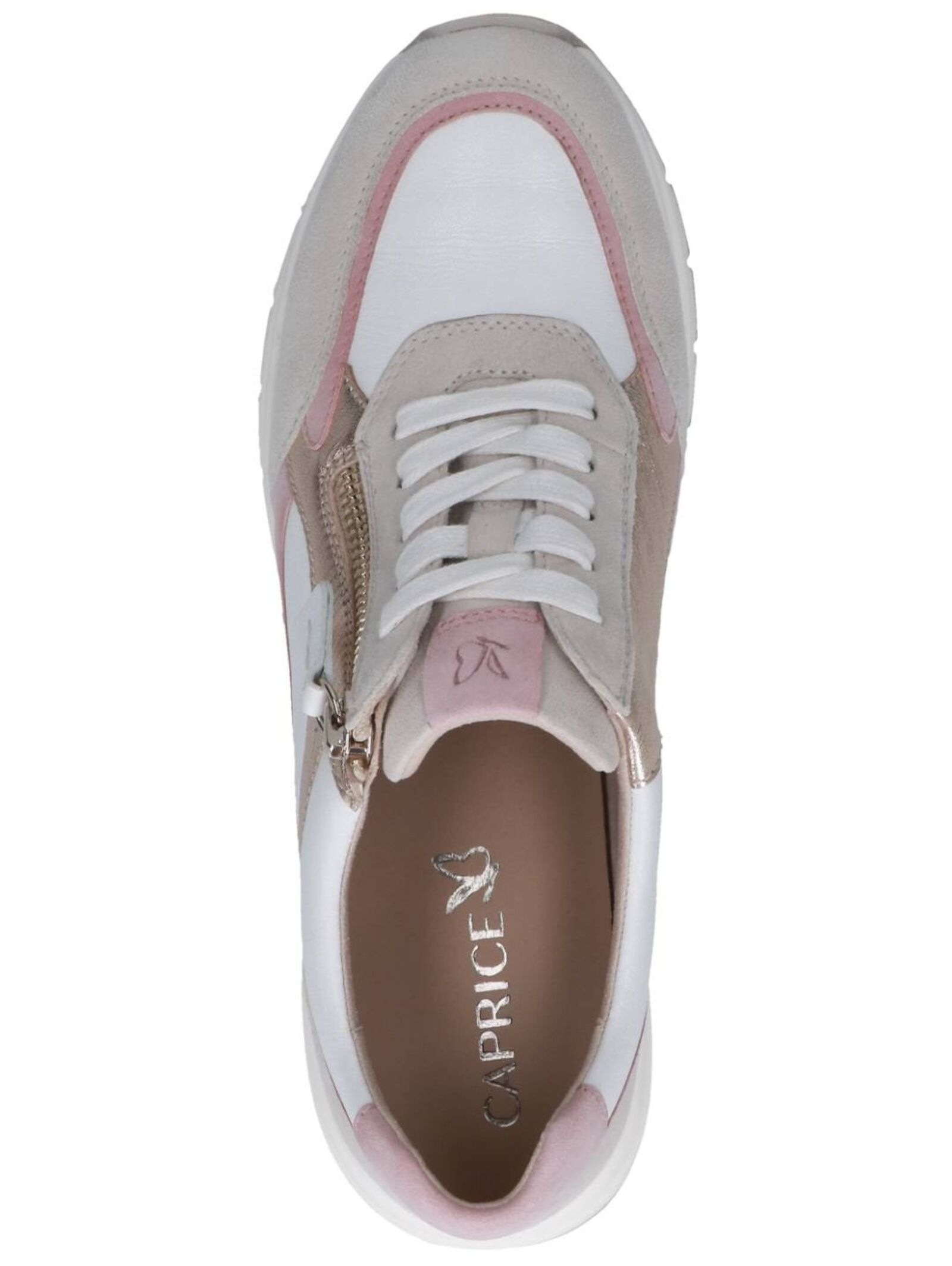 Caprice Sneaker Leather Women White/Pink 37 2