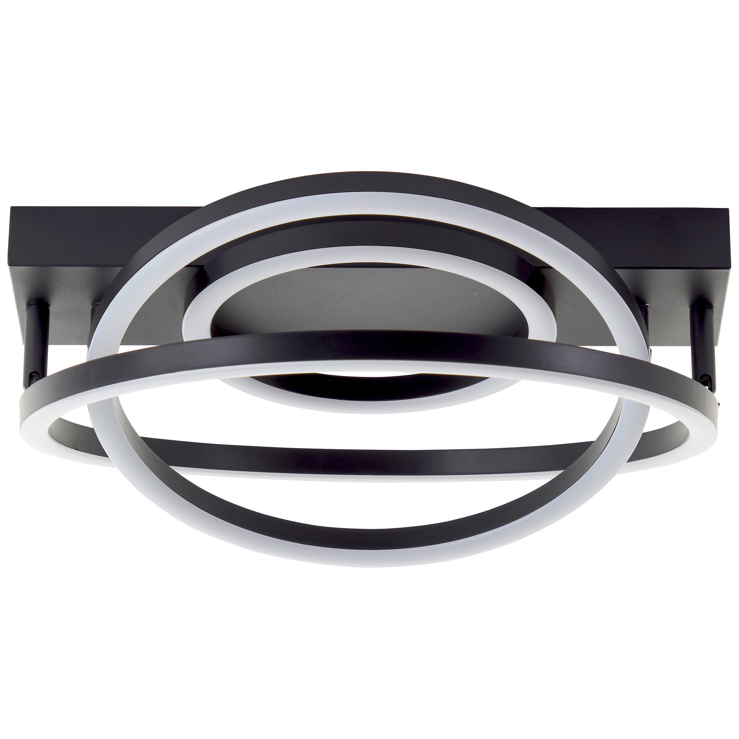 Brilliant LED Deckenleuchte »Pedley« LED-Modul 1 Stk. Warmweiß 38 cm, 3800lm, 3000K, dimmbar, schwenkbar, schwarz
