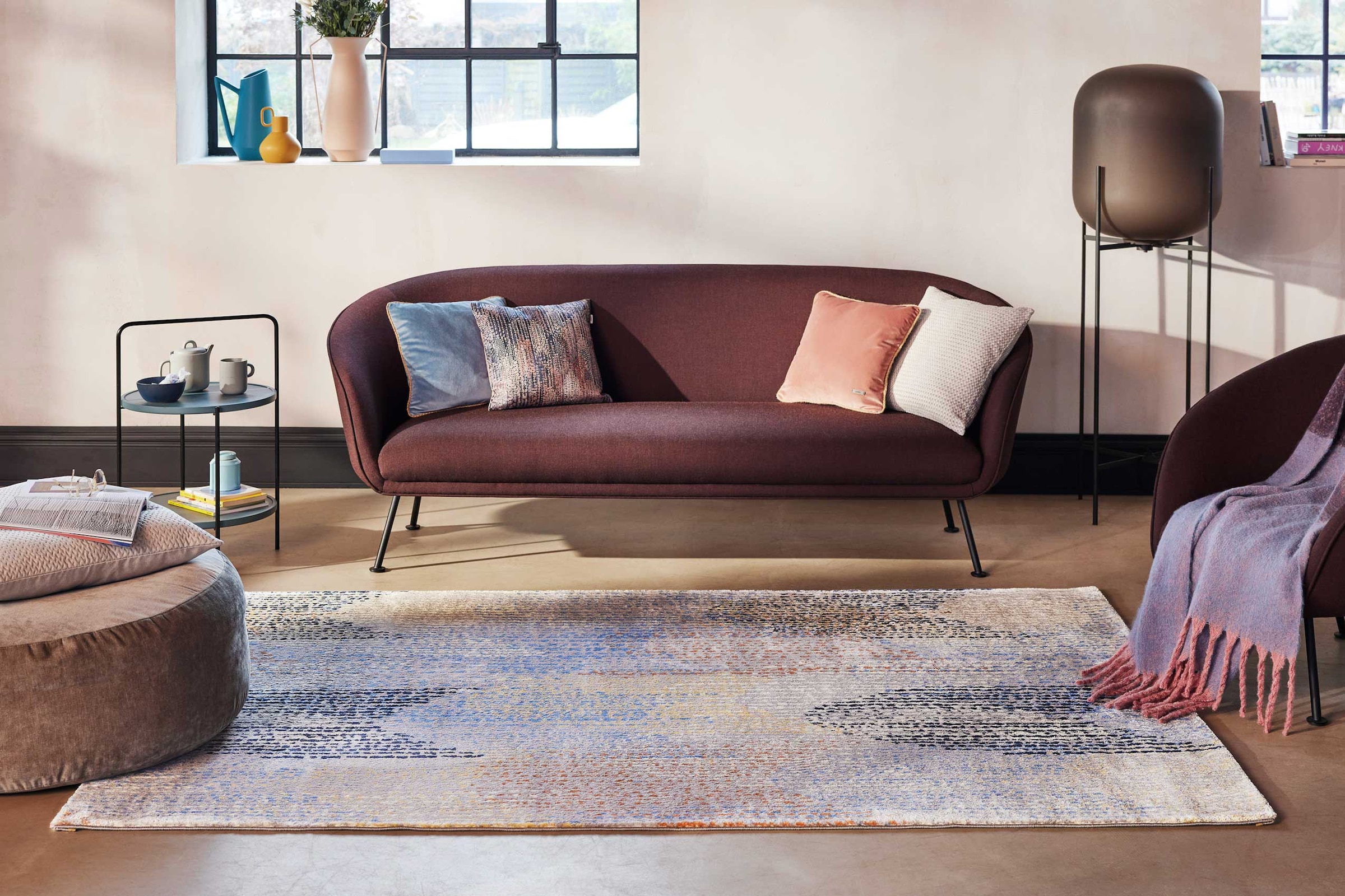 Esprit Teppich »Antonia« rechteckig 12 mm Höhe Kurzflorteppich, gewebt, modern, Wohnzimmer, zeitlos, Boho, Skandi