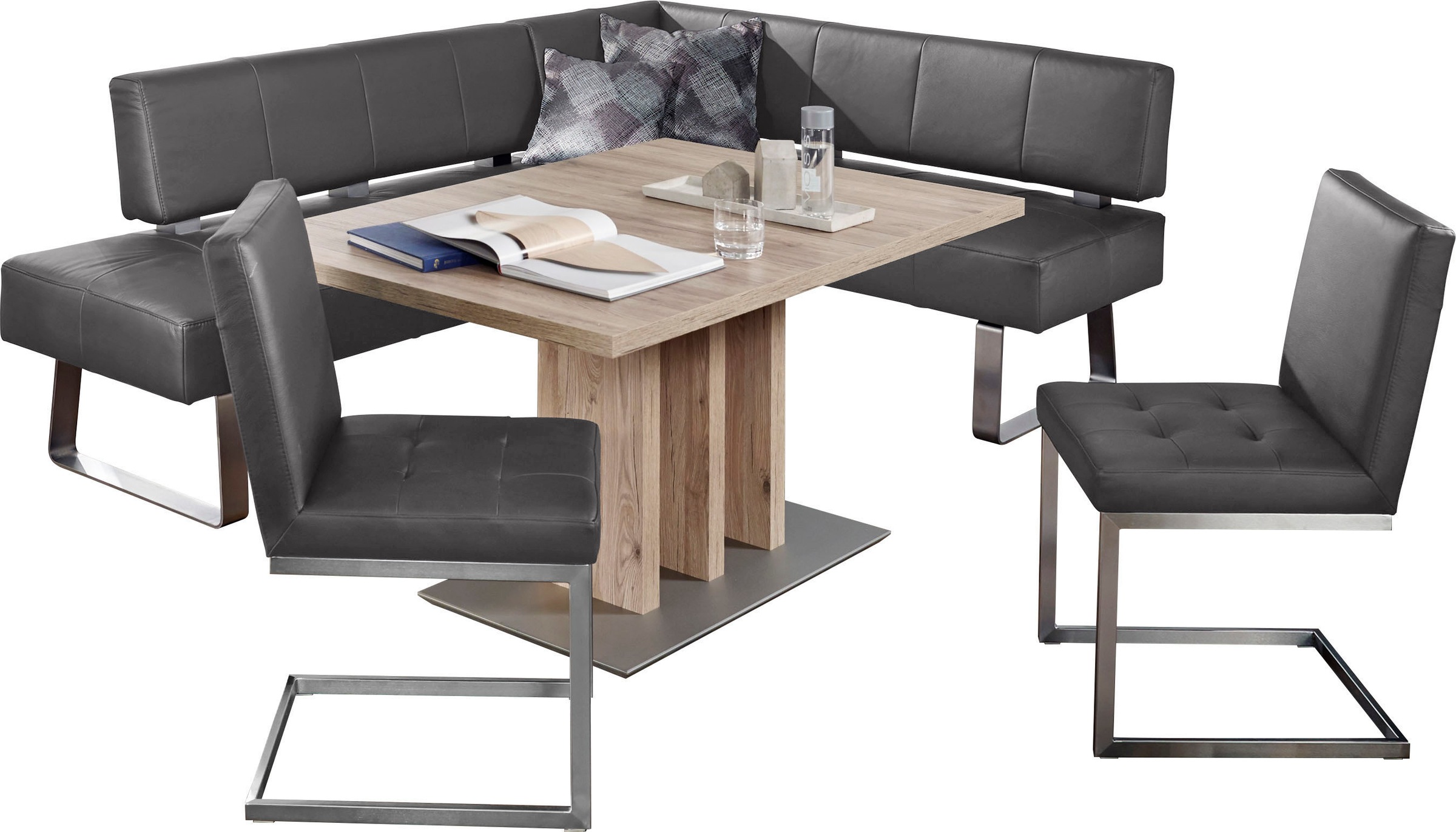 K+W Komfort & Wohnen Eckbankgruppe "Spider II" Set, 4 Stk. tlg. langer Sche günstig online kaufen
