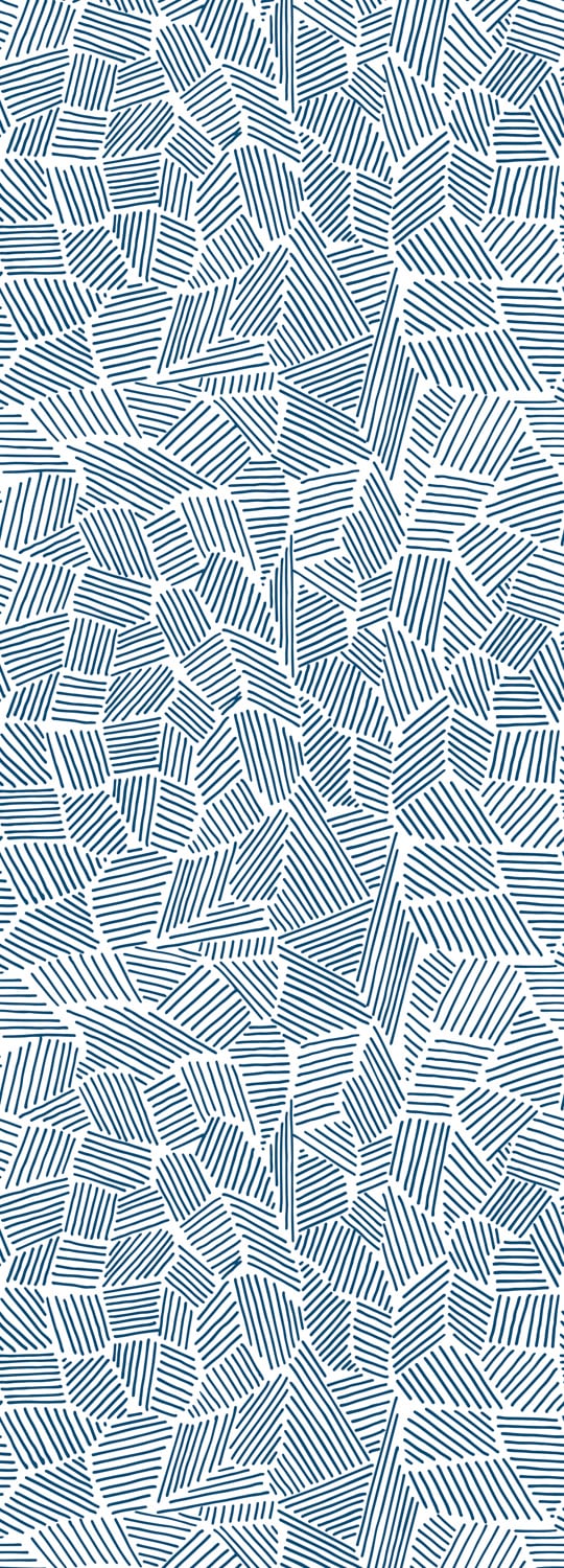 queence Vinyltapete "Muster-Blau" Farbverlauf abstrakt bedruckt gemustert glatt 90x250cm, selbstklebend, kinderleichte Anbringung, Sticker
